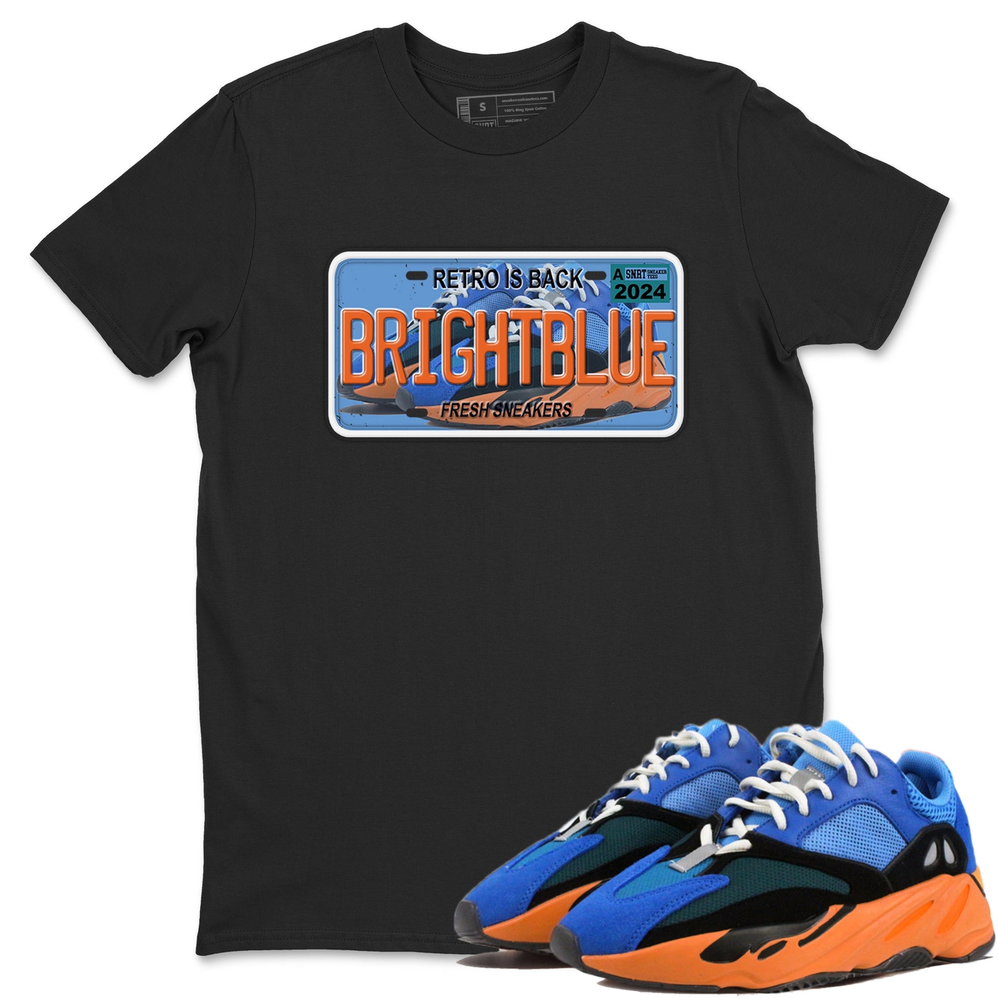 Yeezy 700 Bright Blue shirts to match jordans Sneaker Plate sneaker match tees Yeezy 700 Bright Blue match shoes to clothes SNRT Sneaker Tees unisex cotton Black 1 shirts