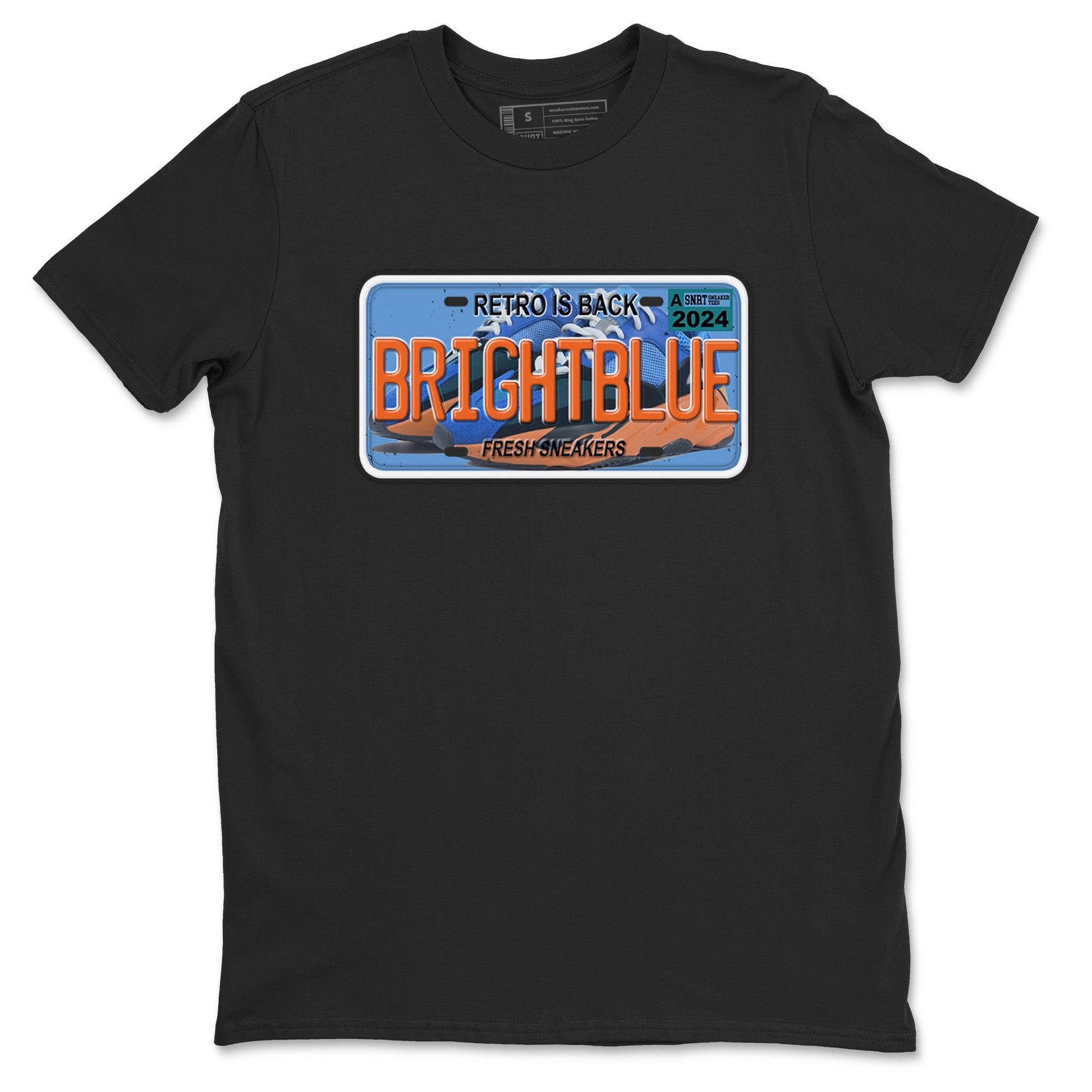 Yeezy 700 Bright Blue shirts to match jordans Sneaker Plate sneaker match tees Yeezy 700 Bright Blue match shoes to clothes SNRT Sneaker Tees unisex cotton Black 2 shirts
