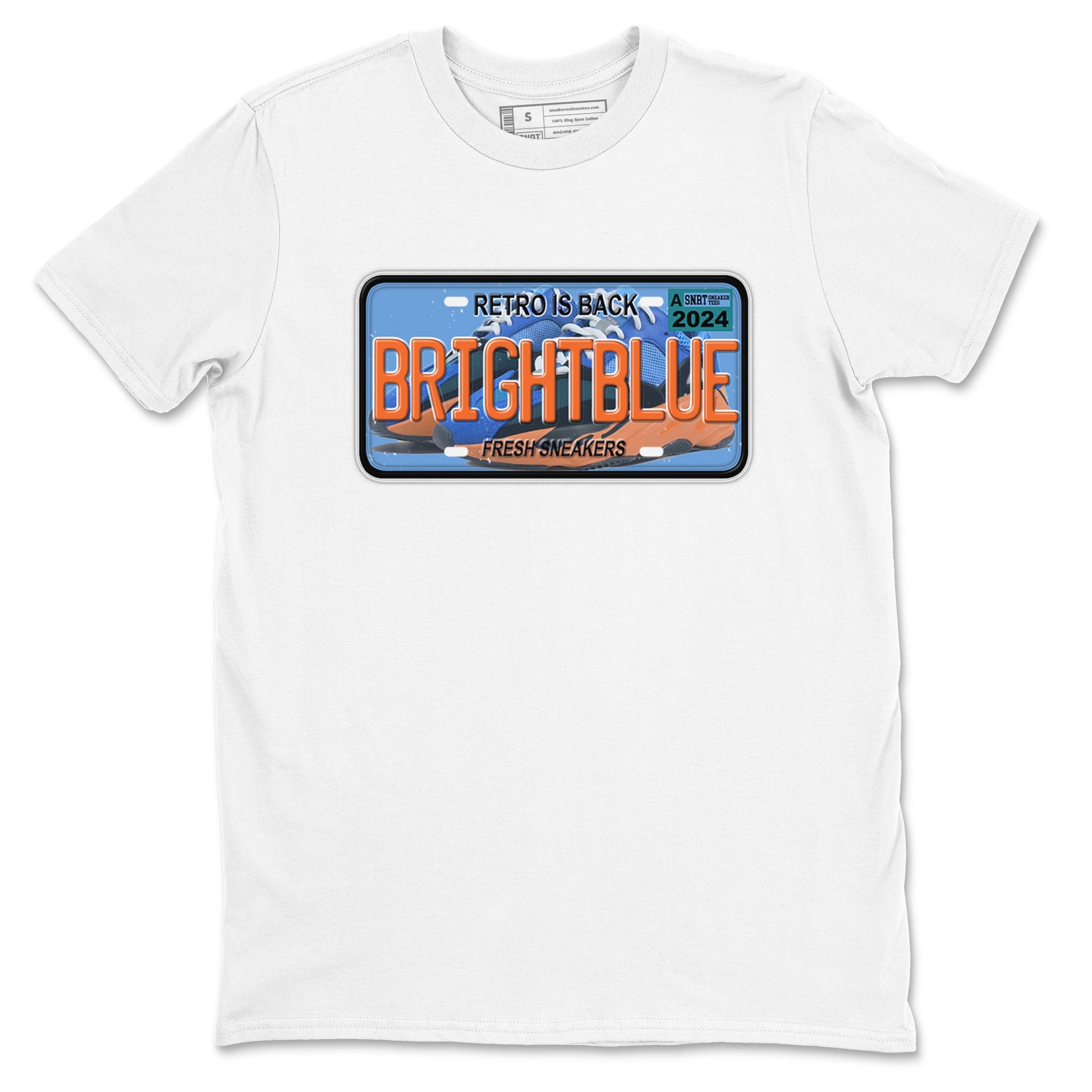 Yeezy 700 Bright Blue shirts to match jordans Sneaker Plate sneaker match tees Yeezy 700 Bright Blue match shoes to clothes SNRT Sneaker Tees unisex cotton White 2 shirts