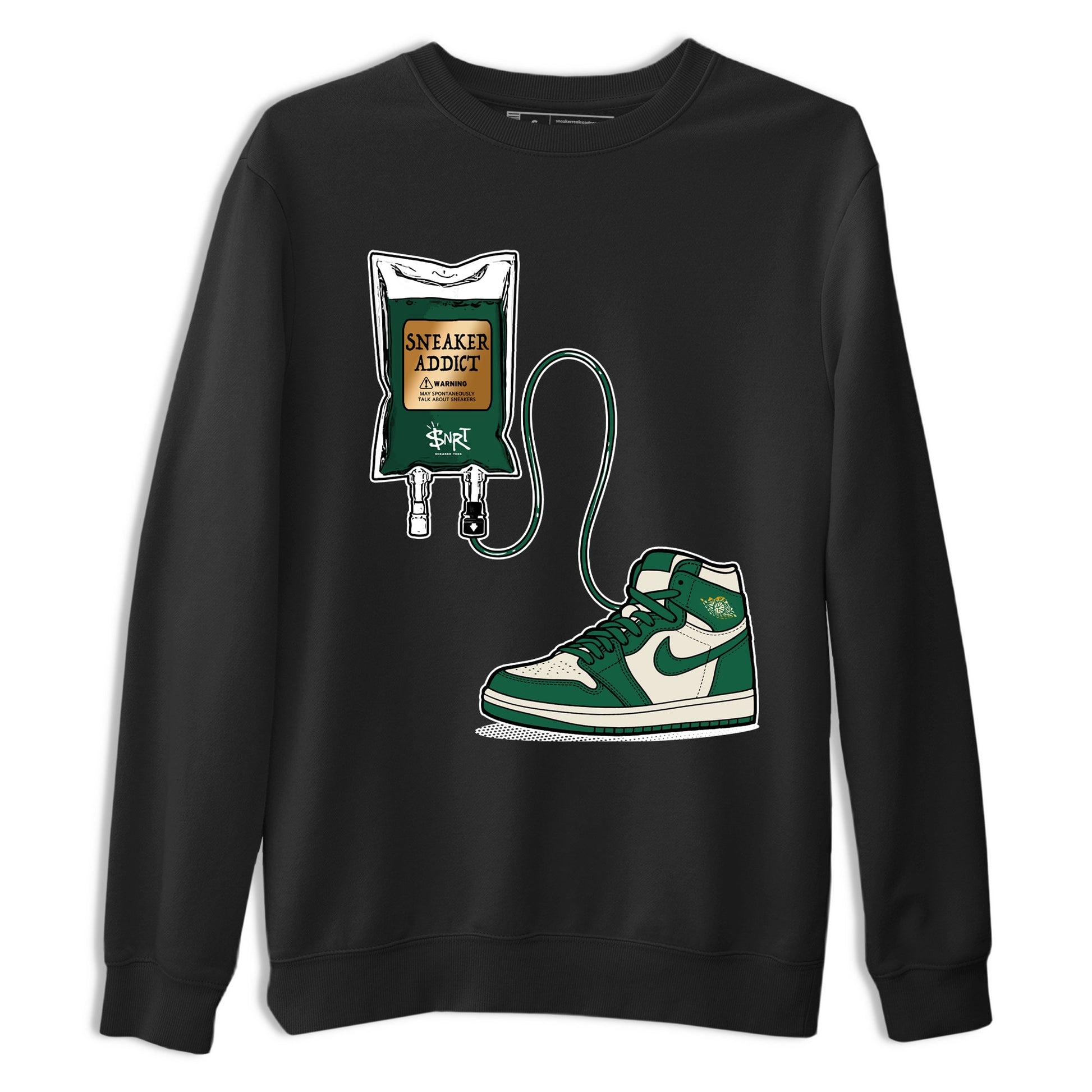 Sneaker Threads – Sneaker Tees To Match Air Jordan 1 Pro Green – Sneaker Therapy Graphic Tee Black 2. Perfect for Jordan releases 2025 colorways.