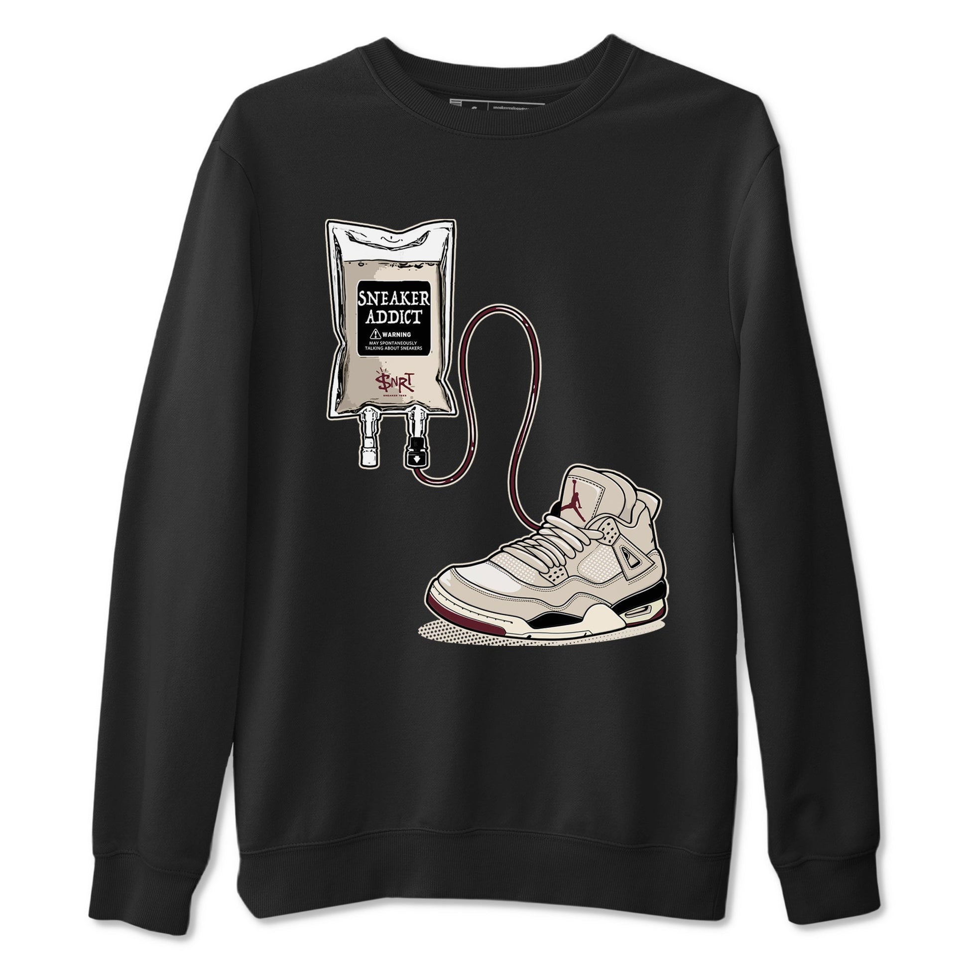 4s A Ma Maniere x Fossil Stone shirts to match jordans Sneaker Therapy sneaker match tees Air Jordan 4 A Ma Maniere x Fossil Stone SNRT Sneaker Release Tees unisex cotton Black 2 crew neck shirts