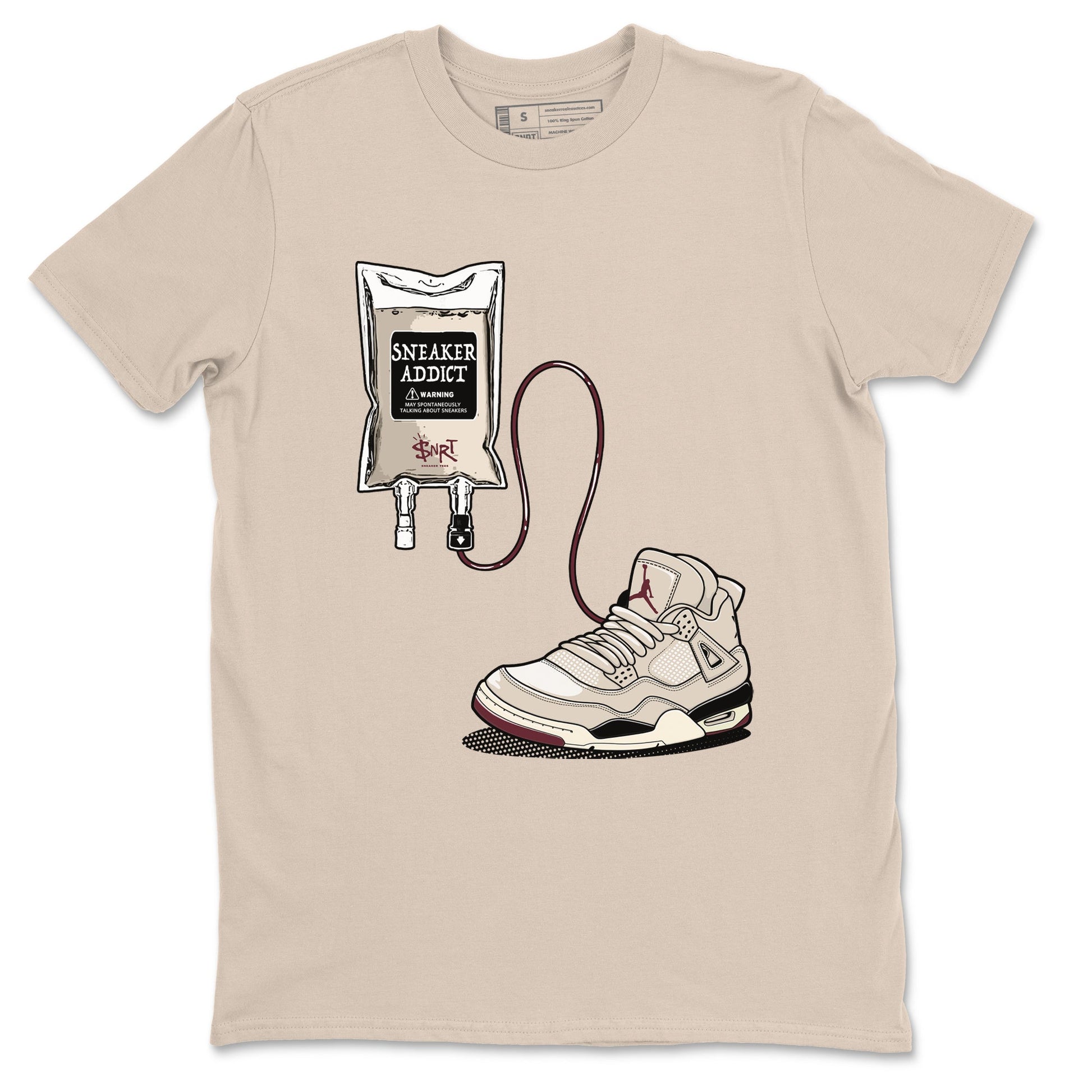 4s A Ma Maniere x Fossil Stone shirts to match jordans Sneaker Therapy sneaker match tees Air Jordan 4 A Ma Maniere x Fossil Stone SNRT Sneaker Release Tees unisex cotton Sand 2 crew neck shirts