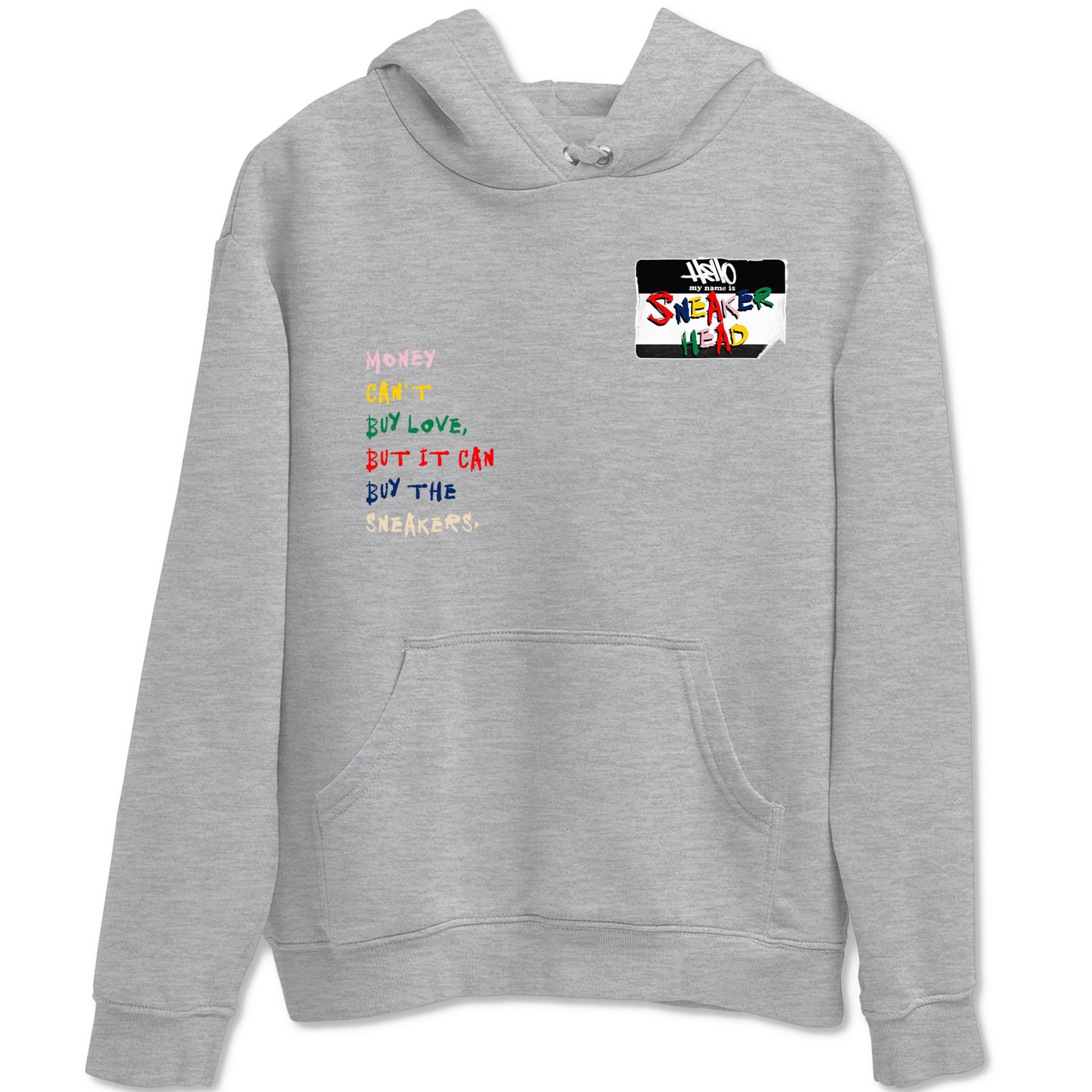 AF 3 Nigo shirtsto match jordans Sneakerhead Badge sneaker match tees Air Force 3 Low x Nigo Blue Void and Tour Yellow match shoes to clothes SNRT Sneaker Tees unisex cotton Heather Grey 2 shirts