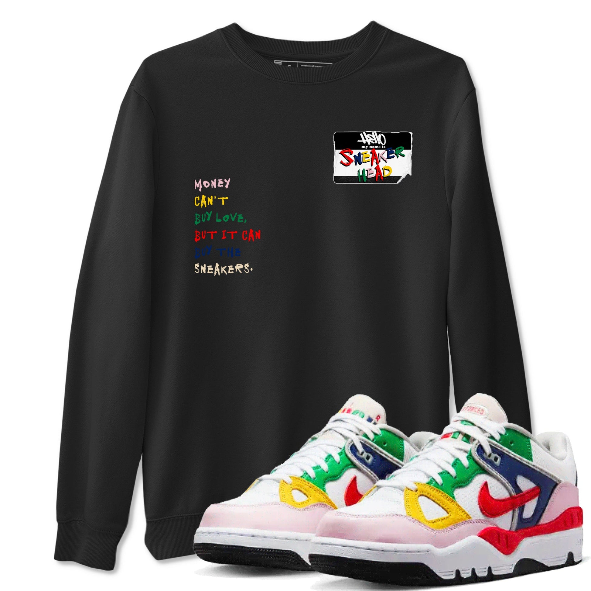 AF 3 Nigo shirtsto match jordans Sneakerhead Badge sneaker match tees Air Force 3 Low x Nigo Blue Void and Tour Yellow match shoes to clothes SNRT Sneaker Tees unisex cotton Black 1 shirts