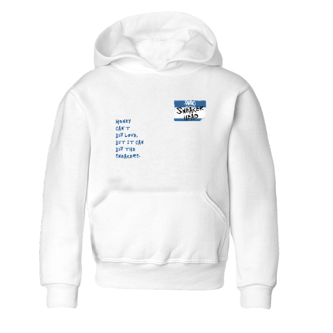 11s Diffused Blue shirts to match jordans Sneakerhead Badge sneaker match tees Air Jordan 11 Diffused Blue SNRT Sneaker Tees streetwear brand Baby and Youth White 2 cotton tee