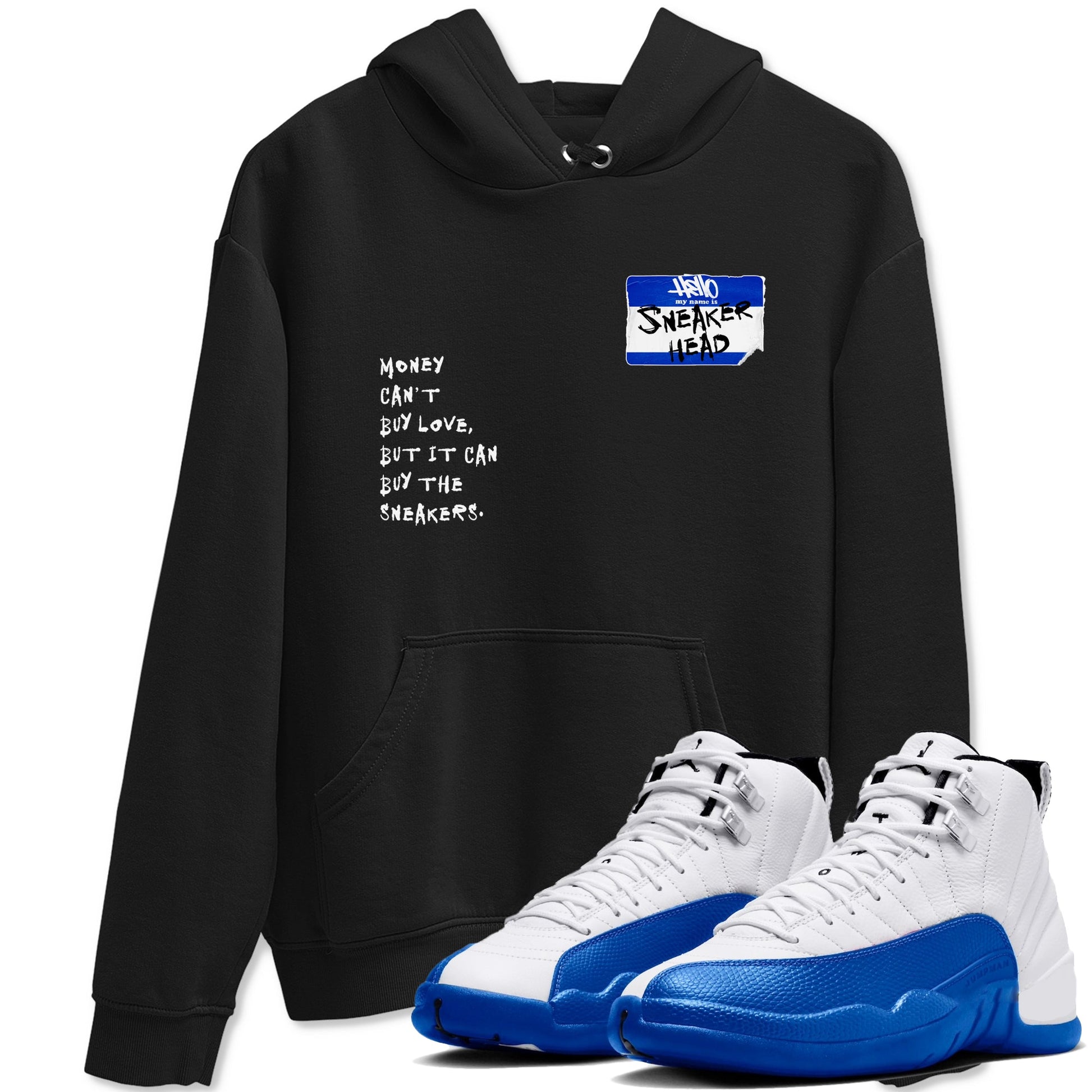 12 Blueberry shirts to match jordans Sneakerhead Badge sneaker match tees Air Jordan 12 Blueberry SNRT Sneaker Release Tees unisex cotton Black 1 crew neck shirts