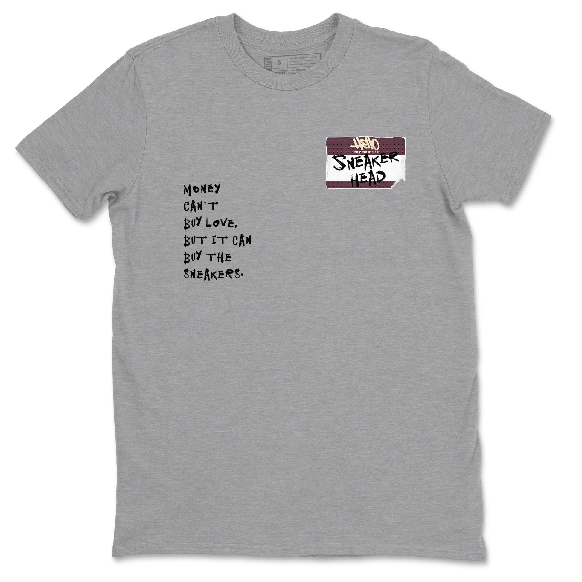 3s A Ma Maniere x Black shirts to match jordans Sneakerhead Badge sneaker match tees Air Jordan 3 A Ma Maniere x Black SNRT Sneaker Tees streetwear brand Heather Grey 2 unisex cotton tee