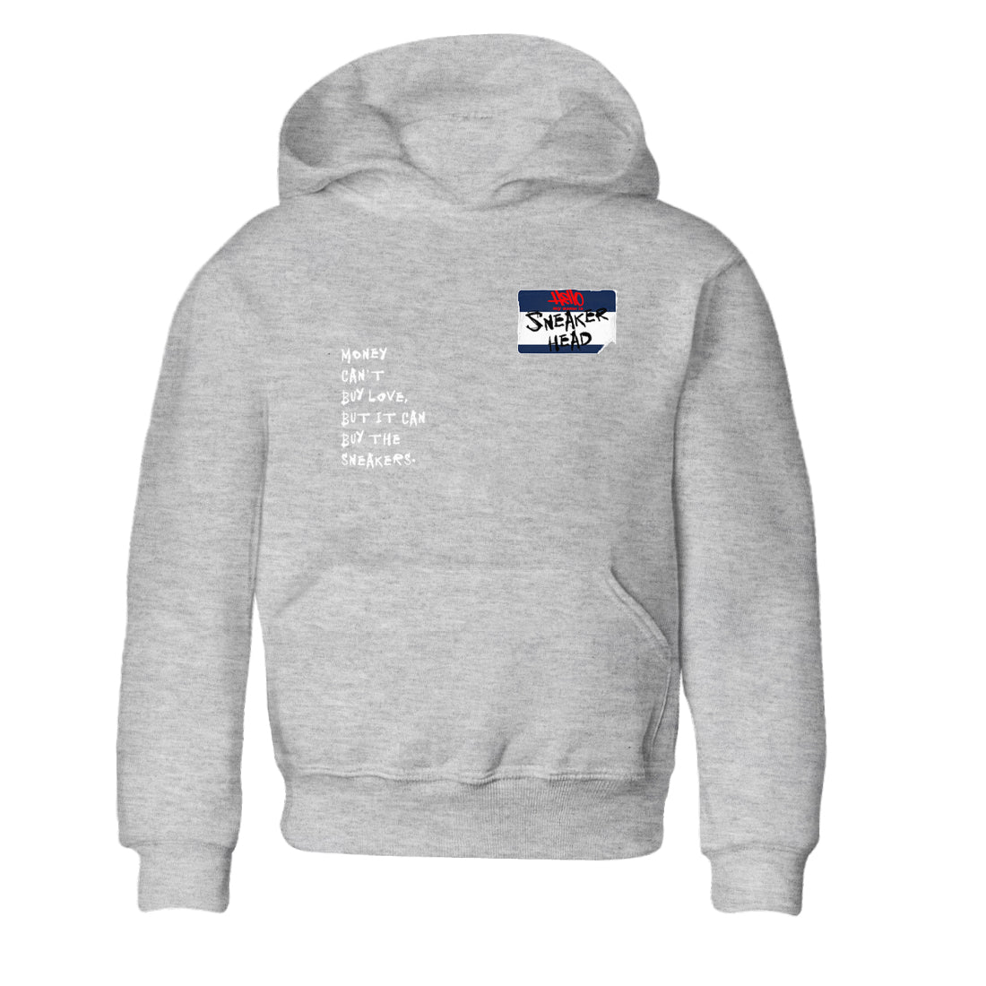 6s White And Midnight Navy shirts to match jordans Sneakerhead Badge sneaker match tees Air Jordan 6 White And Midnight Navy SNRT Sneaker Release Tees Youth Baby Heather Grey 2 crew neck shirts