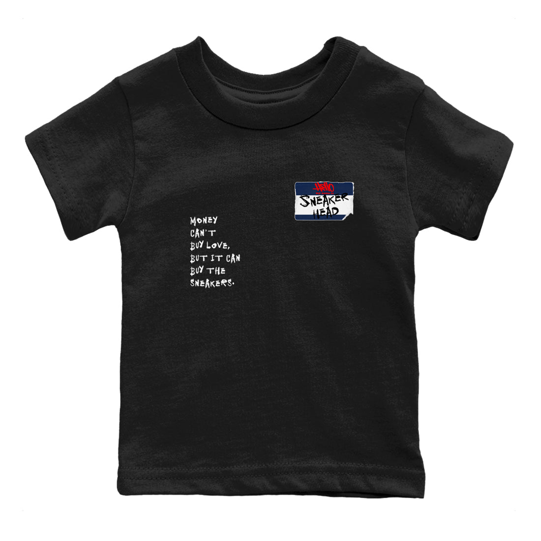 6s White And Midnight Navy shirts to match jordans Sneakerhead Badge sneaker match tees Air Jordan 6 White And Midnight Navy SNRT Sneaker Release Tees Youth Baby Black 2 crew neck shirts