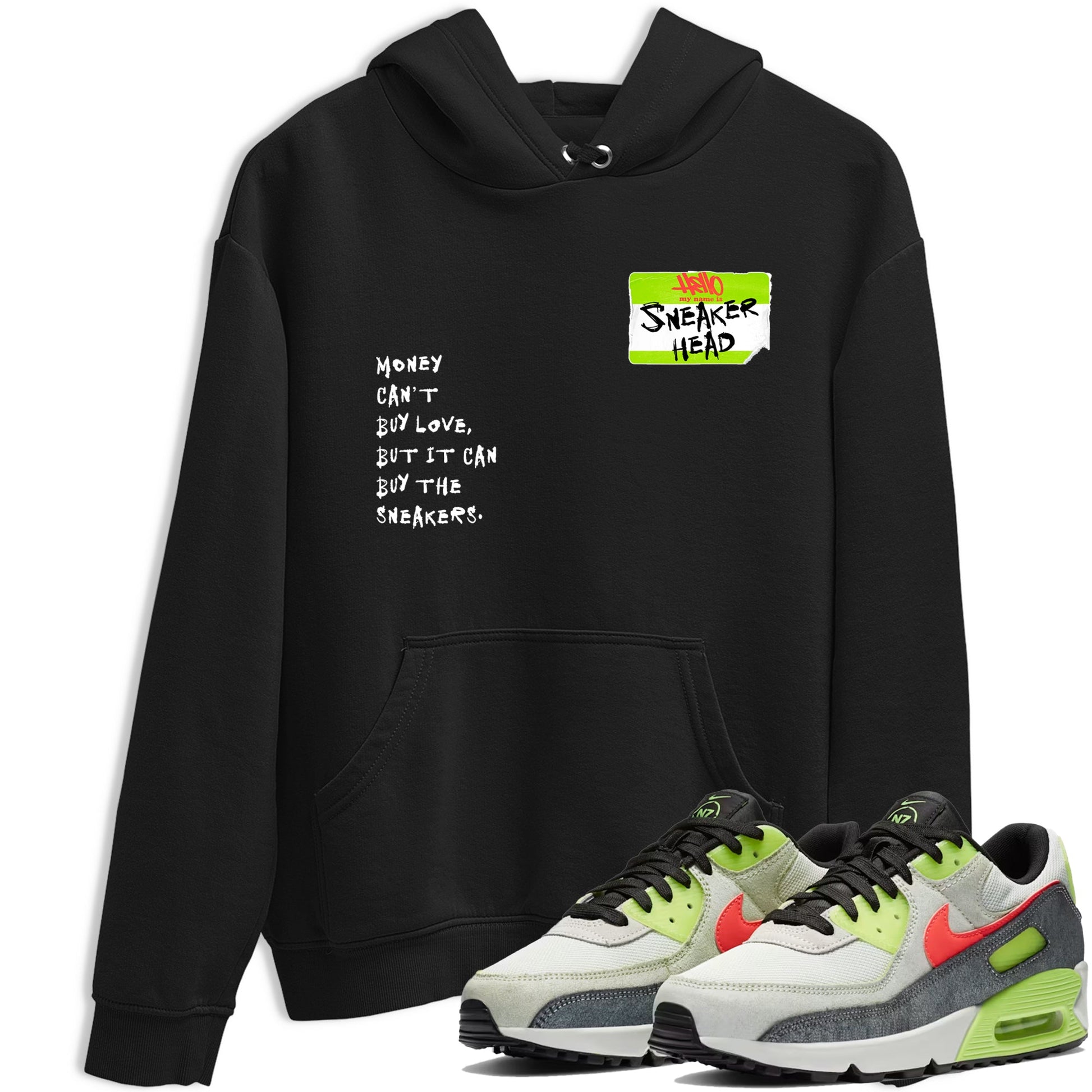 Sneaker Threads – Sneaker Tees To Match Air Max 90 Spruce Aura and Ghost Green – Sneakerhead Badge Graphic Tee Black 1. Perfect for Jordan releases 2025 colorways.