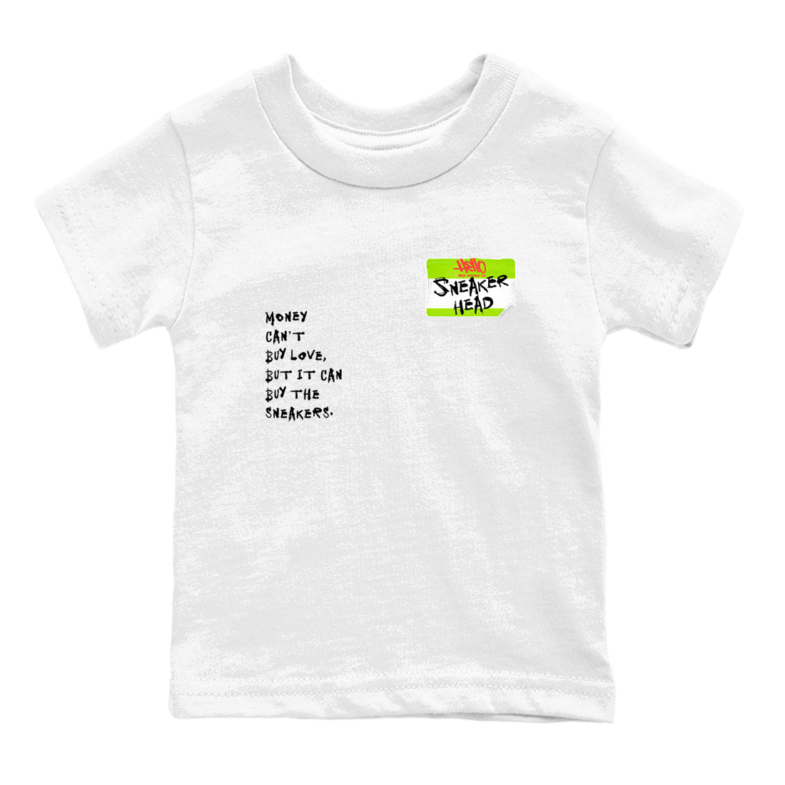 Sneaker Threads – Sneaker Tees To Match Air Max 90 Spruce Aura and Ghost Green – Sneakerhead Badge Youth Graphic Tee White 2. Perfect for Jordan releases 2025 colorways.