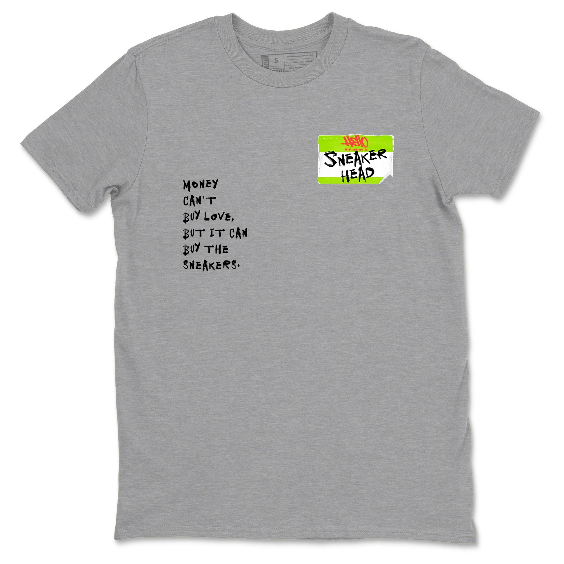 Sneaker Threads – Sneaker Tees To Match Air Max 90 Spruce Aura and Ghost Green – Sneakerhead Badge Graphic Tee Heather Grey 2. Perfect for Jordan releases 2025 colorways.