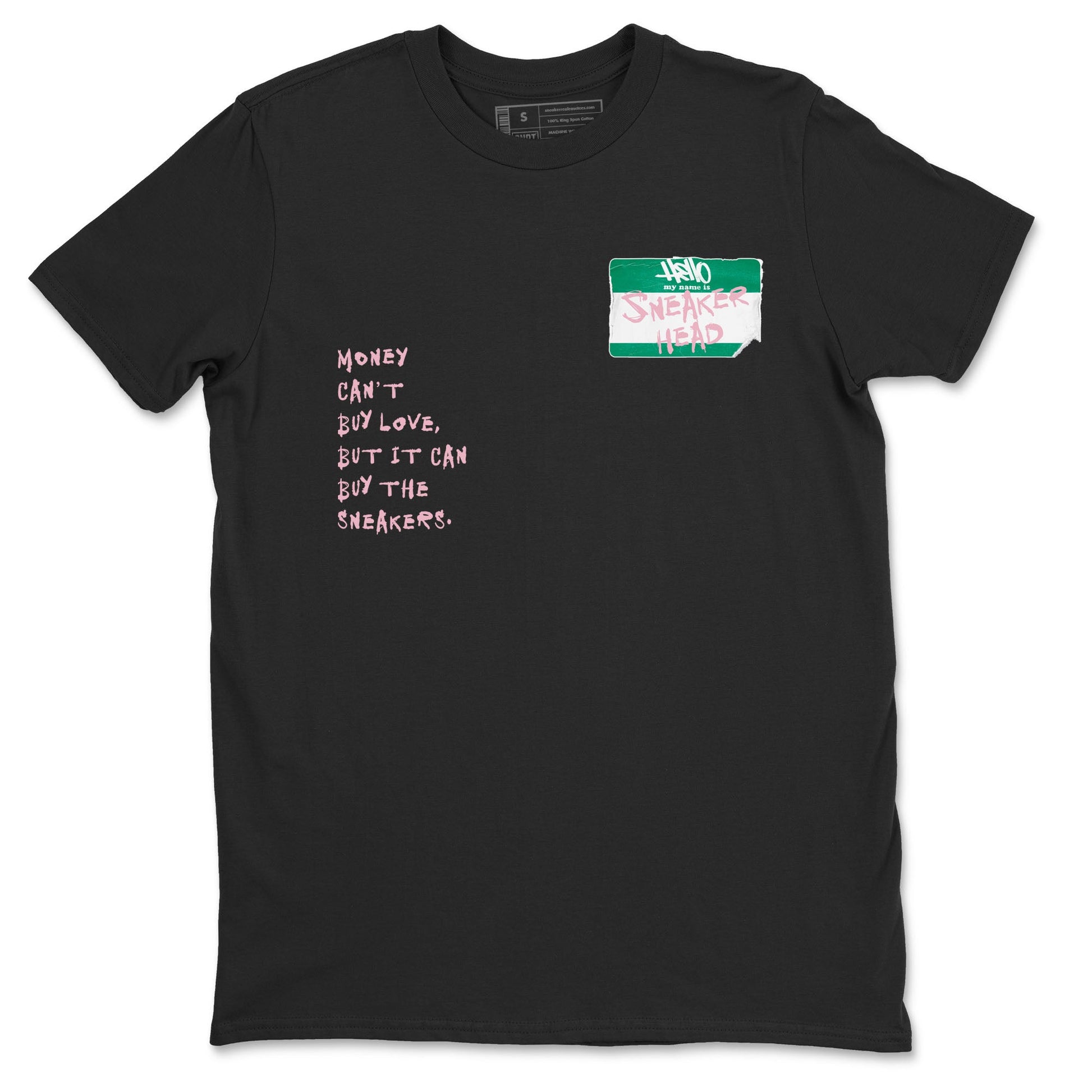 Dunk Medium Soft Pink Malachite shirt to match jordans Sneakerhead Badge sneaker tees Dunk Medium Soft Pink Malachite SNRT Sneaker Release Tees unisex cotton Black 2 crew neck shirt