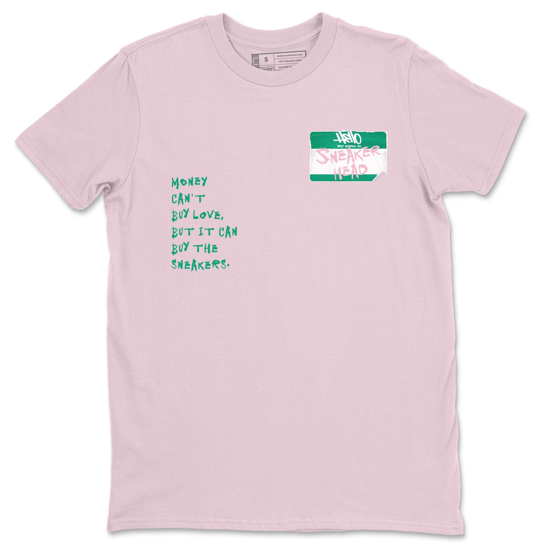 Dunk Medium Soft Pink Malachite shirt to match jordans Sneakerhead Badge sneaker tees Dunk Medium Soft Pink Malachite SNRT Sneaker Release Tees unisex cotton Pink 2 crew neck shirt