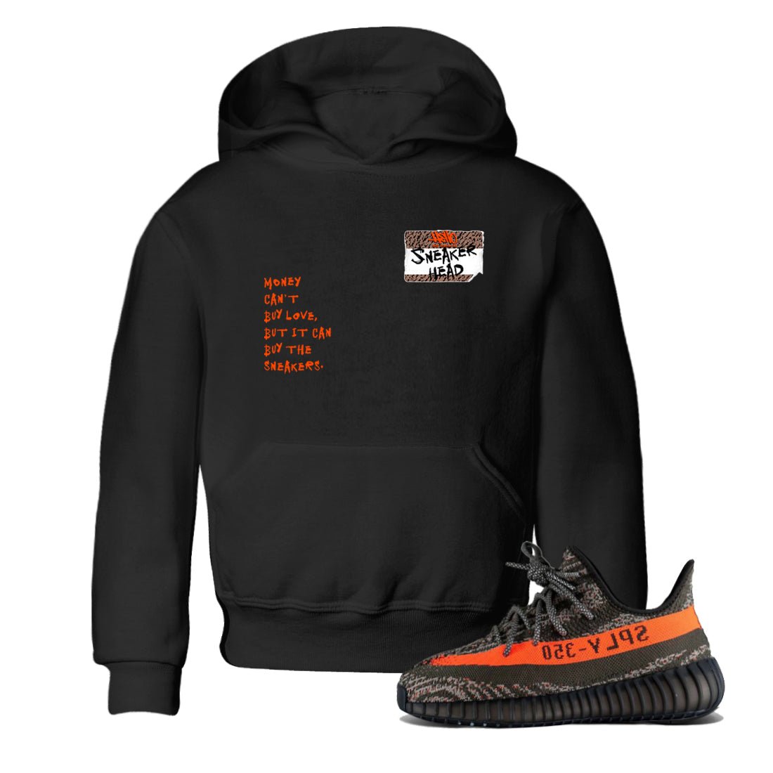 Yeezy 350 Carbon Beluga shirts to match jordans Sneakerhead Badge sneaker match tees Yeezy 350 Carbon Beluga match shoes to clothes SNRT Sneaker Tees Youth Baby Black 1 tee