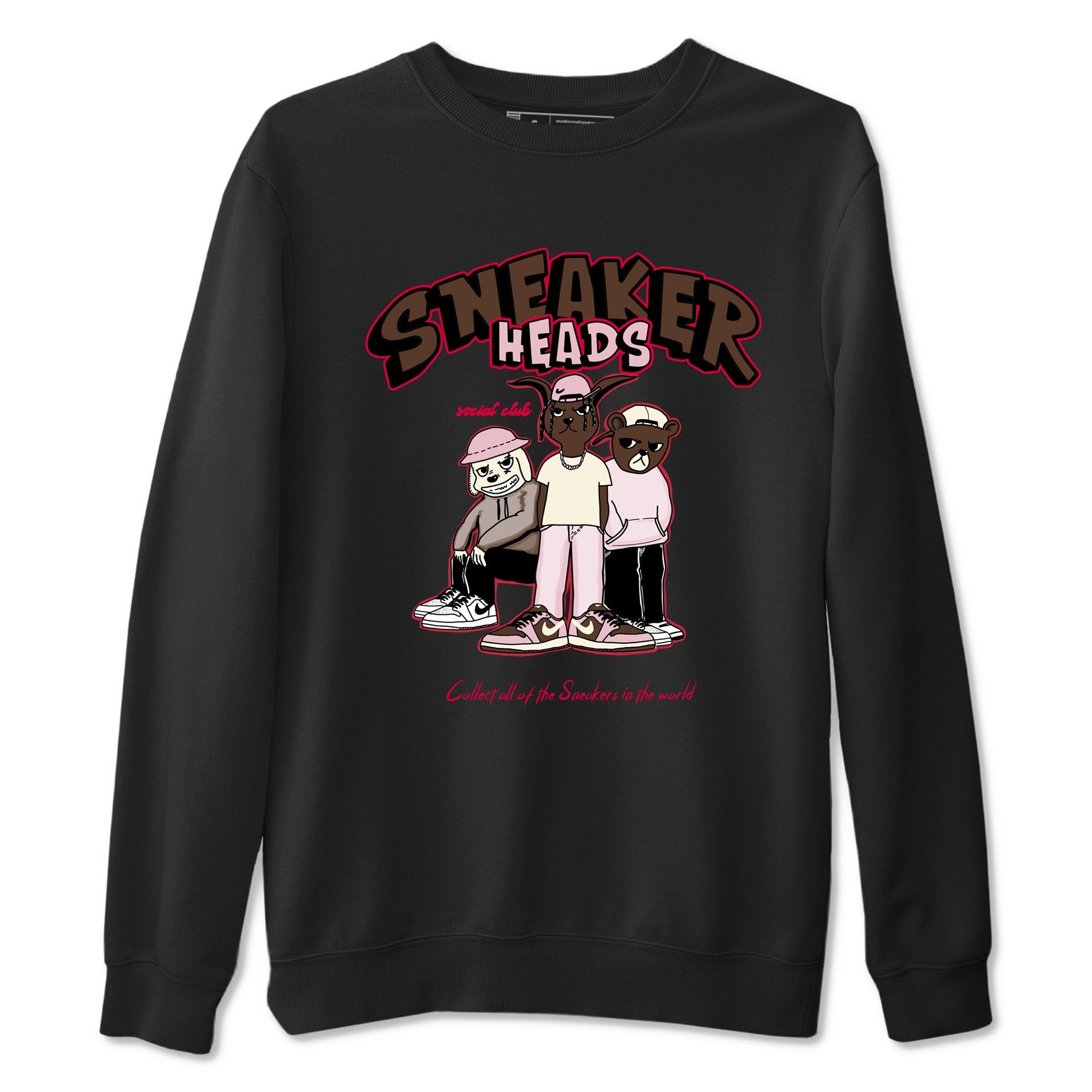 Dunk Cacao Wow And Pink Foam shirts to match jordans Sneakerheads Social Club sneaker match tees Dunk Cacao Wow And Pink Foam SNRT Sneaker Tees streetwear brand Black 2 unisex cotton tee