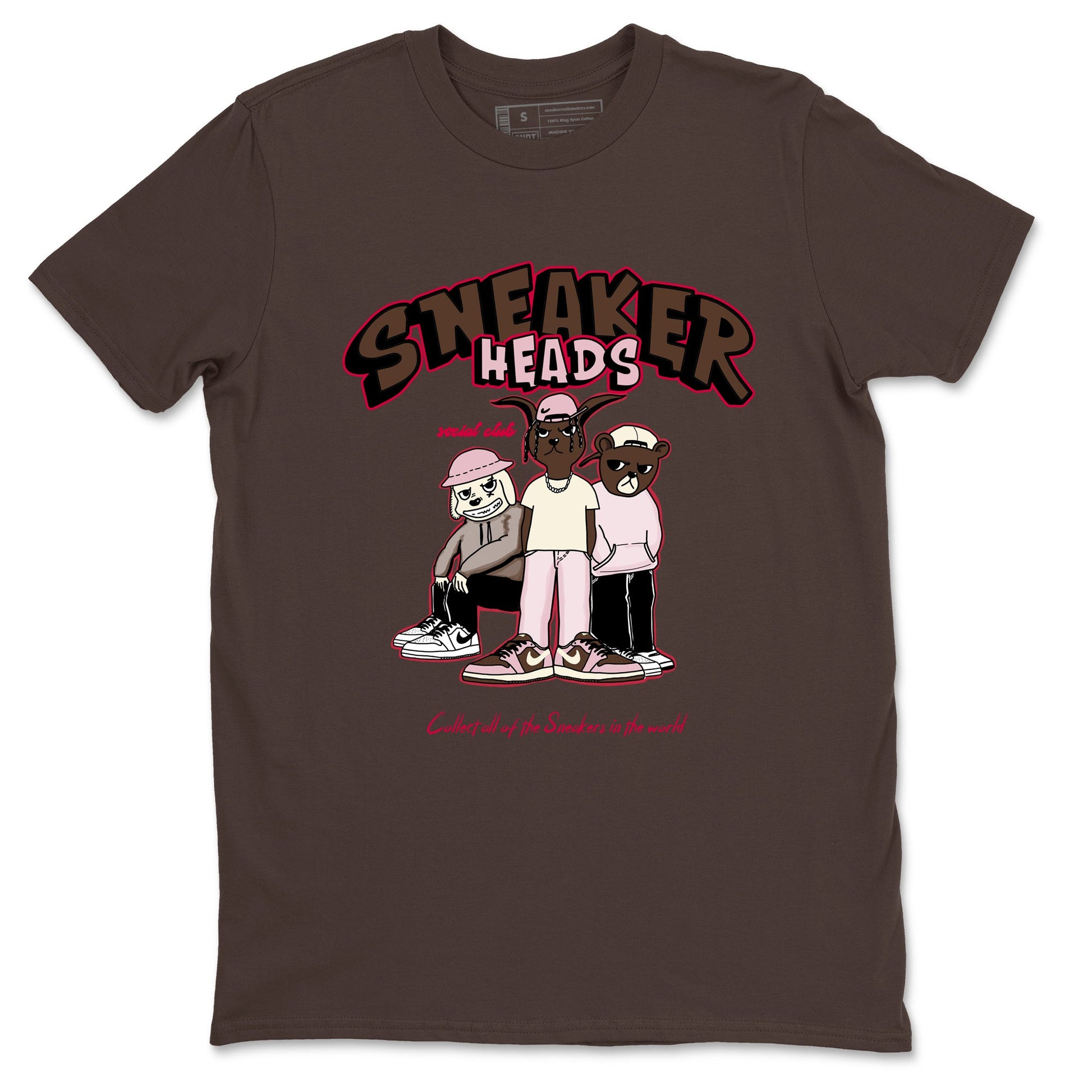 Dunk Cacao Wow And Pink Foam shirts to match jordans Sneakerheads Social Club sneaker match tees Dunk Cacao Wow And Pink Foam SNRT Sneaker Tees streetwear brand Dark Chocolate 2 unisex cotton tee