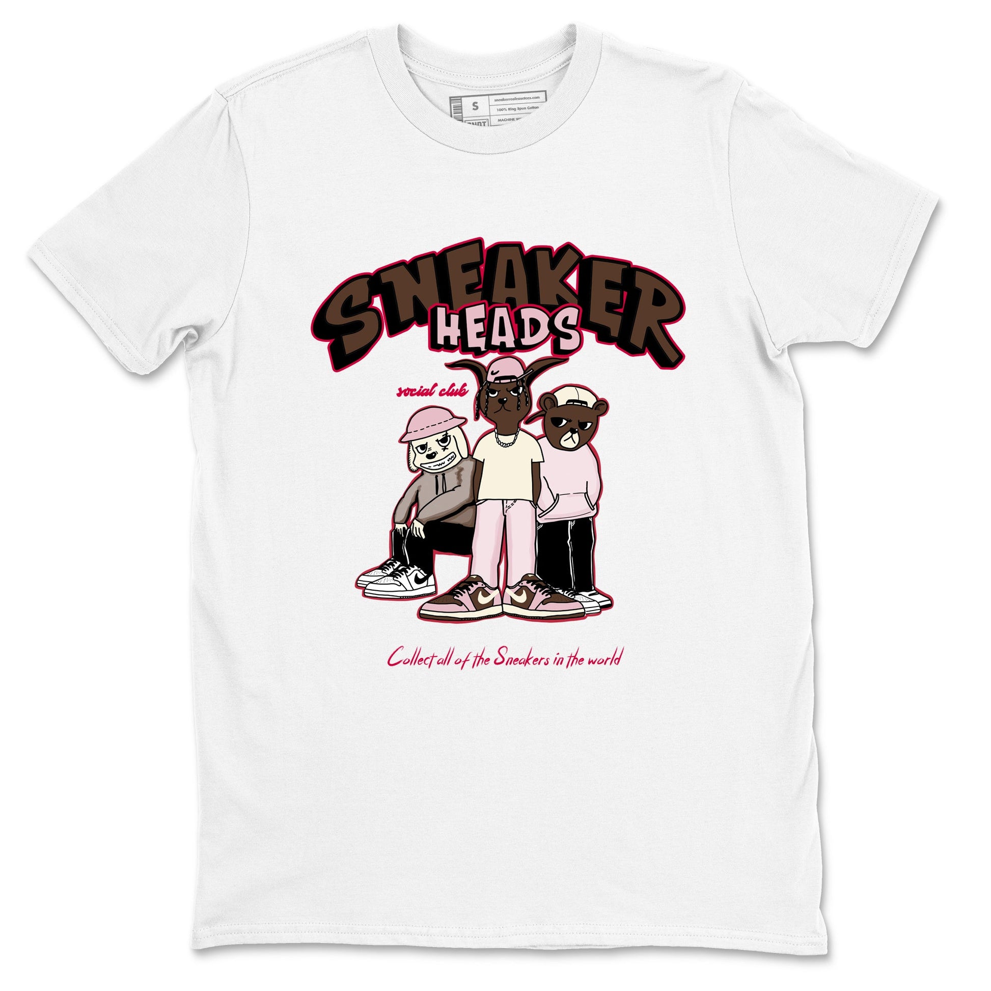 Dunk Cacao Wow And Pink Foam shirts to match jordans Sneakerheads Social Club sneaker match tees Dunk Cacao Wow And Pink Foam SNRT Sneaker Tees streetwear brand White 2 unisex cotton tee