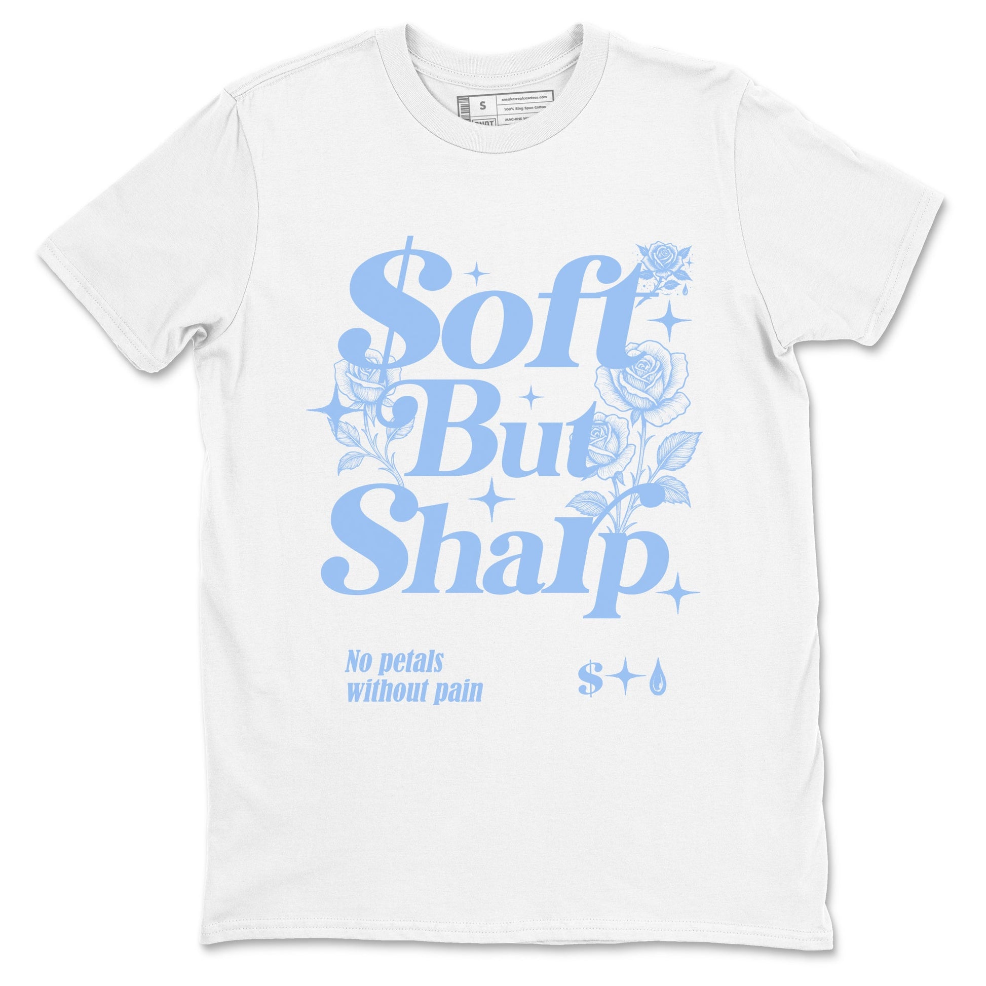 4s Forget Me Not shirts to match jordans Soft but Sharp graphic tees Air Jordan 4 Forget Me Not match shoes to clothes SNRT Sneaker Tees unisex cotton White 2 shirts