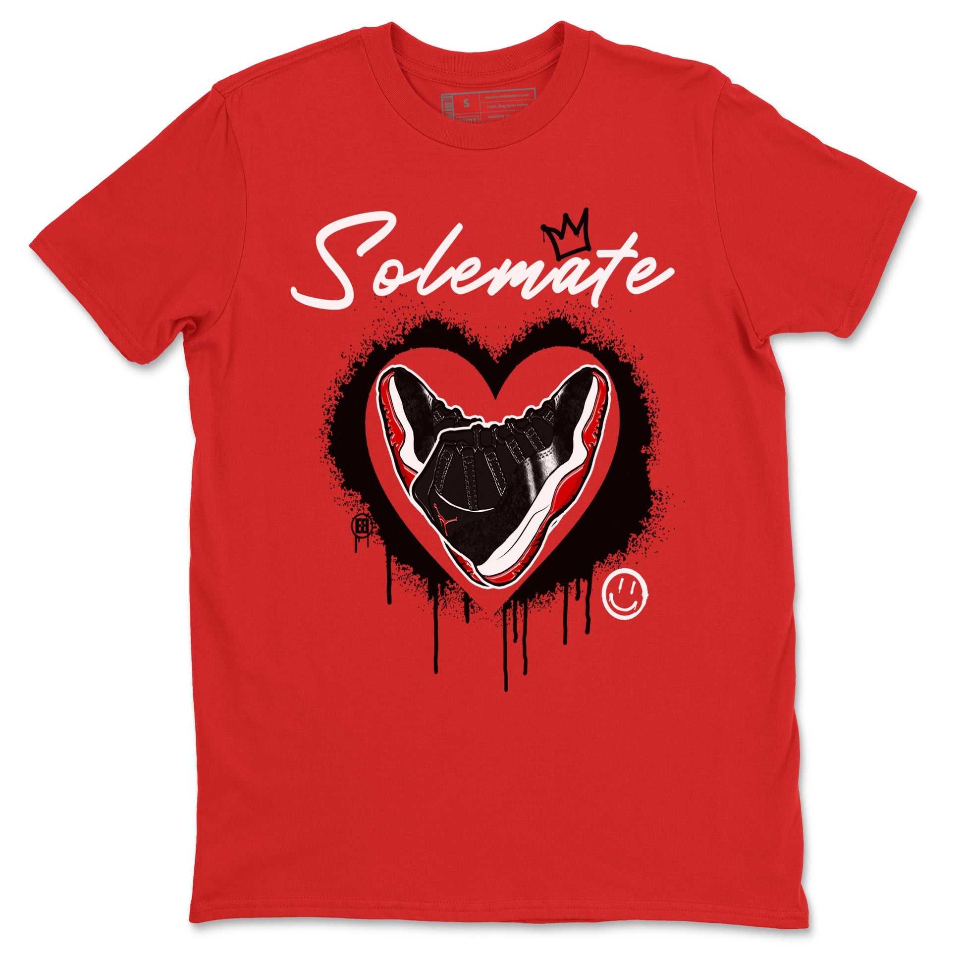11s Bred Velvet shirts to match jordans Solemate sneaker match tees Air Jordan 11 Bred Velvet match shoes to clothes SNRT Sneaker Tees unisex cotton Red 2 shirts