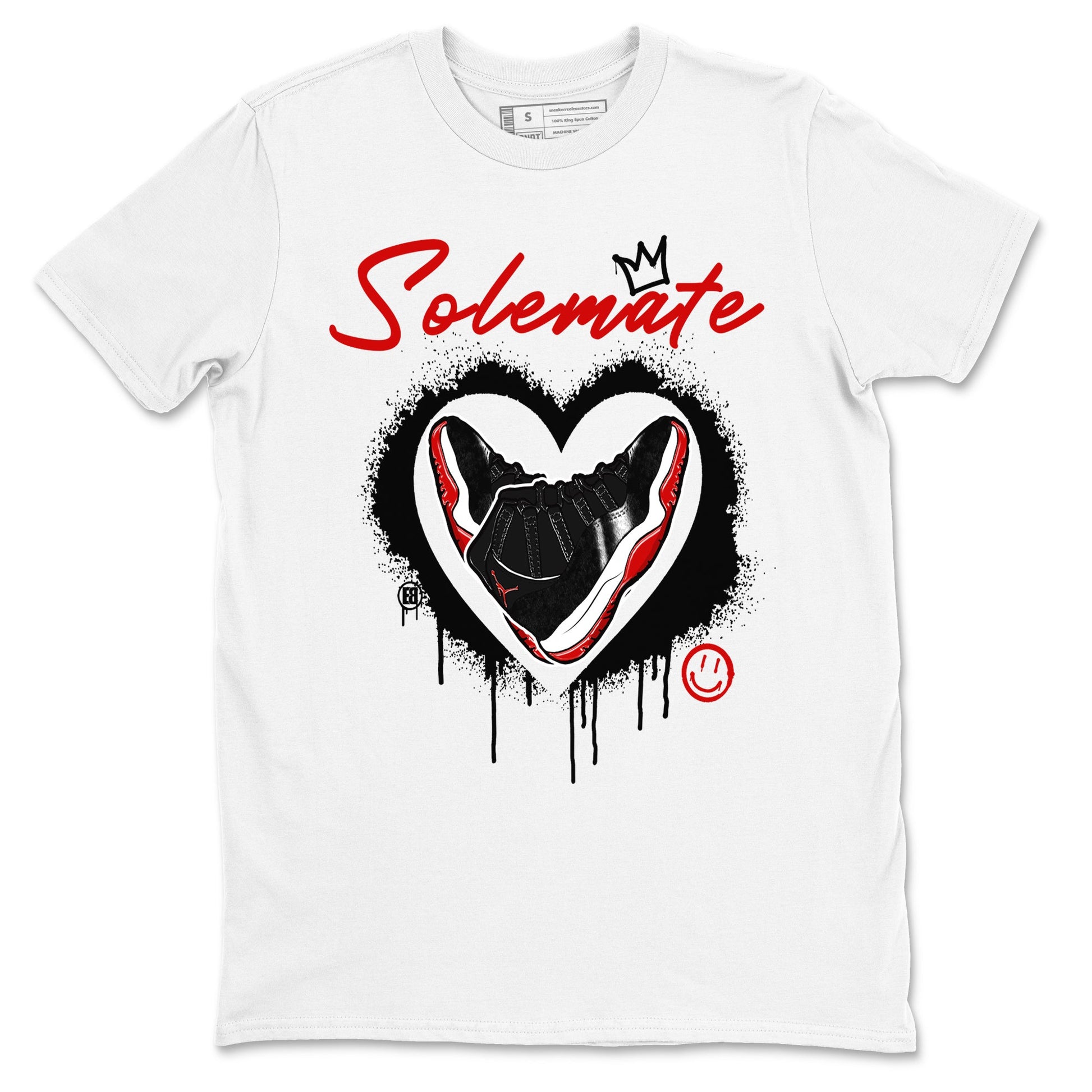 11s Bred Velvet shirts to match jordans Solemate sneaker match tees Air Jordan 11 Bred Velvet match shoes to clothes SNRT Sneaker Tees unisex cotton White 2 shirts