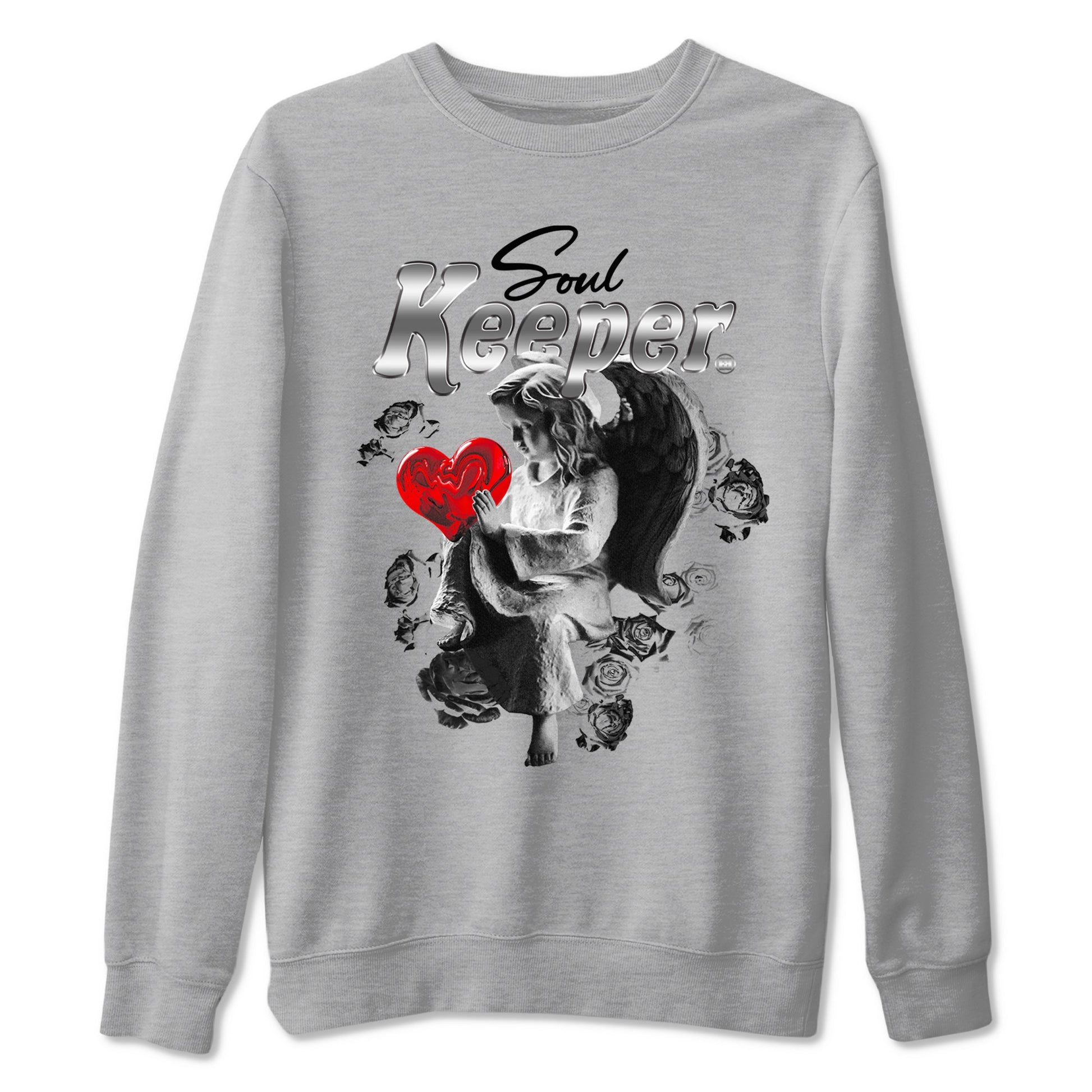 5s Black Metallic Reimagined shirts to match jordans Soul Keeper best t shirts to wear with jordans 5s Black Metallic Reimagined match shoes to clothes SNRT Sneaker Tees unisex cotton Heather Grey 2 shirts