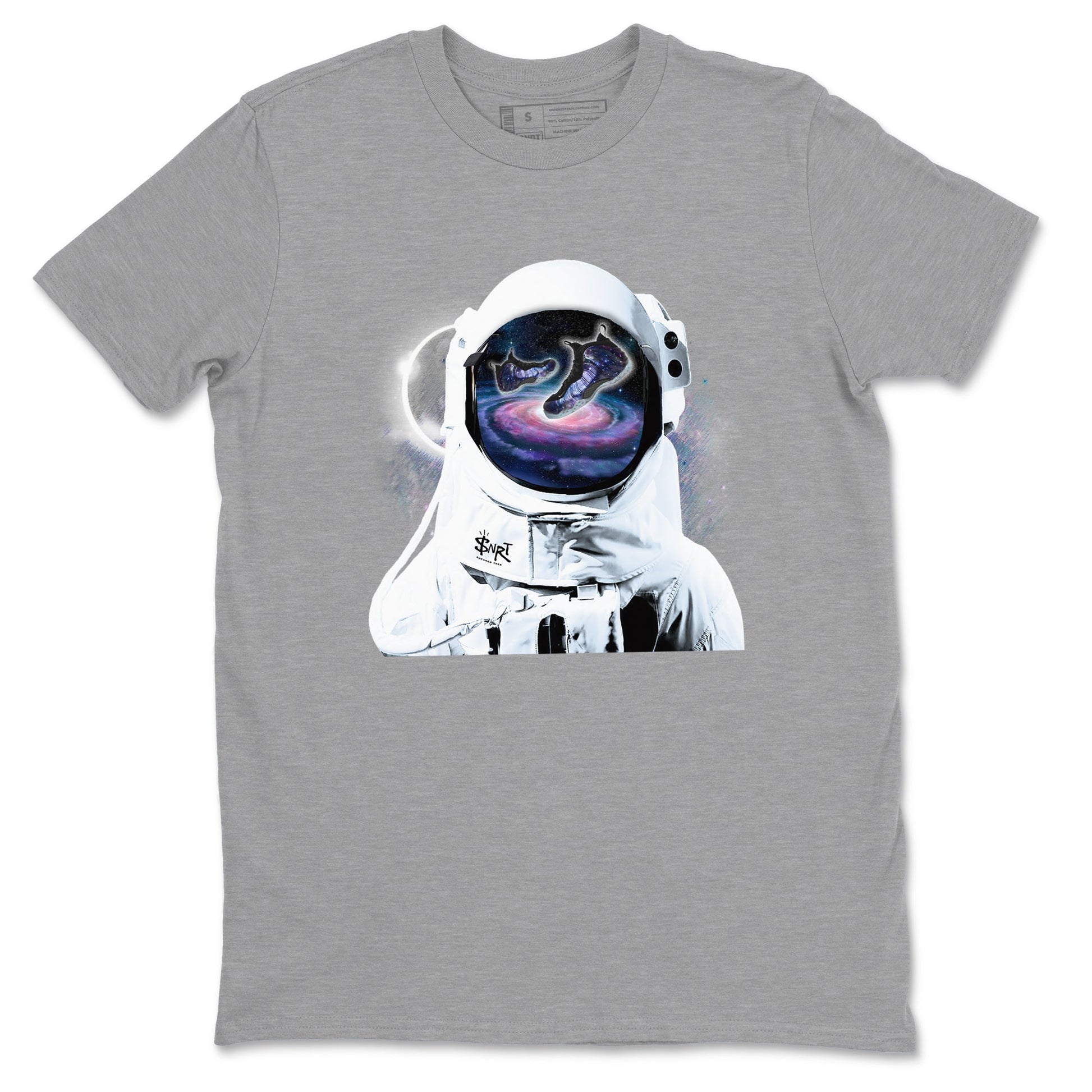 Air Foamposite One Galaxy Shirts To Match Jordans Space Discovery Sneaker Shirts Air Foamposite 1 Galaxy SNRT Sneaker Release Tees Unisex Cotton Crew Neck Heather Grey 2 crew neck shirts
