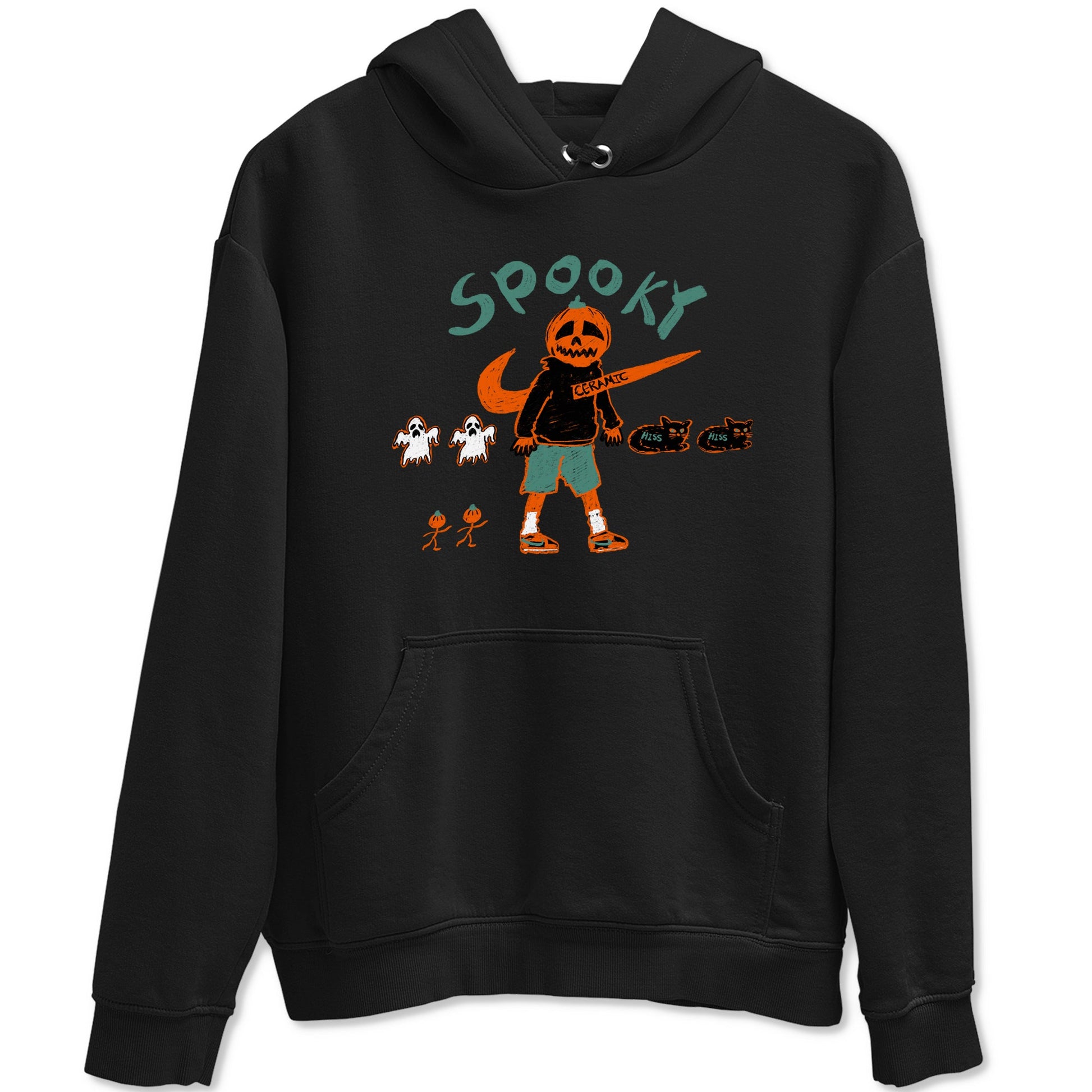 Dunk Low Ceramic shirts to match jordans Spooky Pumpkin unique Halloween sneaker tee Dunk Ceramic match shoes to clothes SNRT Sneaker Tees unisex cotton Black 2 shirts