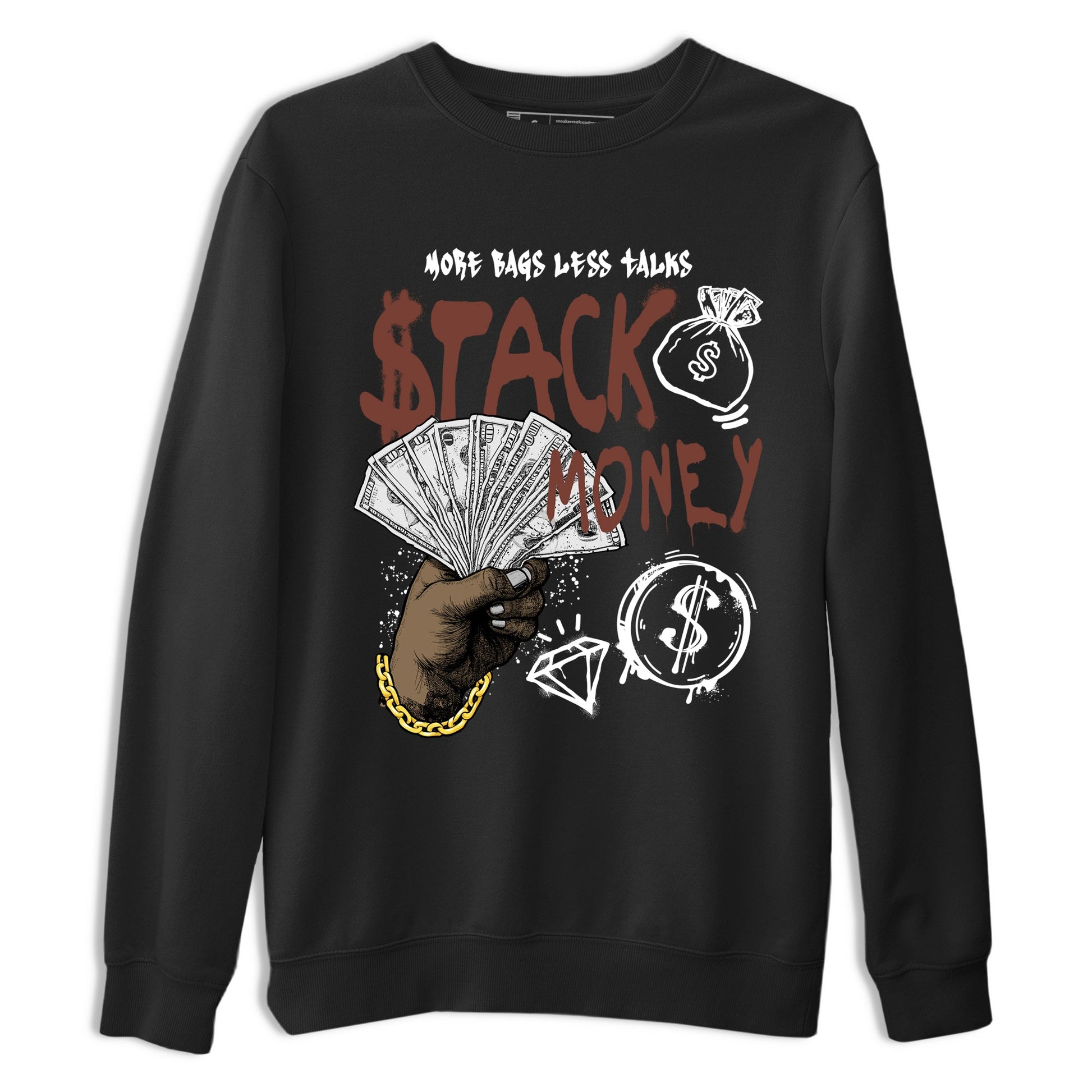 Sneaker match tees – Sneaker Tees To Match Dunk Low Football Shoes – Stack Money Tee Black 2