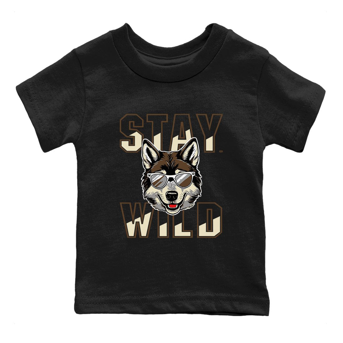 1s Mocha shirts to match jordans Stay Wild sneaker match tees Air Jordan 1 Mocha match shoes to clothes SNRT Sneaker Tees Youth Baby Black 2 tee