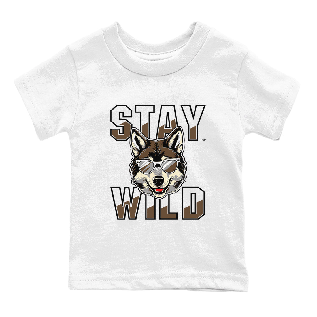 1s Mocha shirts to match jordans Stay Wild sneaker match tees Air Jordan 1 Mocha match shoes to clothes SNRT Sneaker Tees Youth Baby White 2 tee
