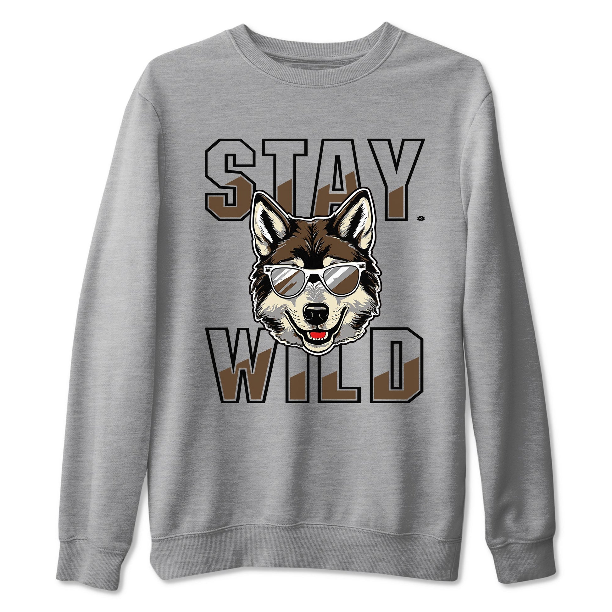 1s Mocha shirts to match jordans Stay Wild sneaker match tees Air Jordan 1 Mocha match shoes to clothes SNRT Sneaker Tees unisex cotton Heather Grey 2 shirts