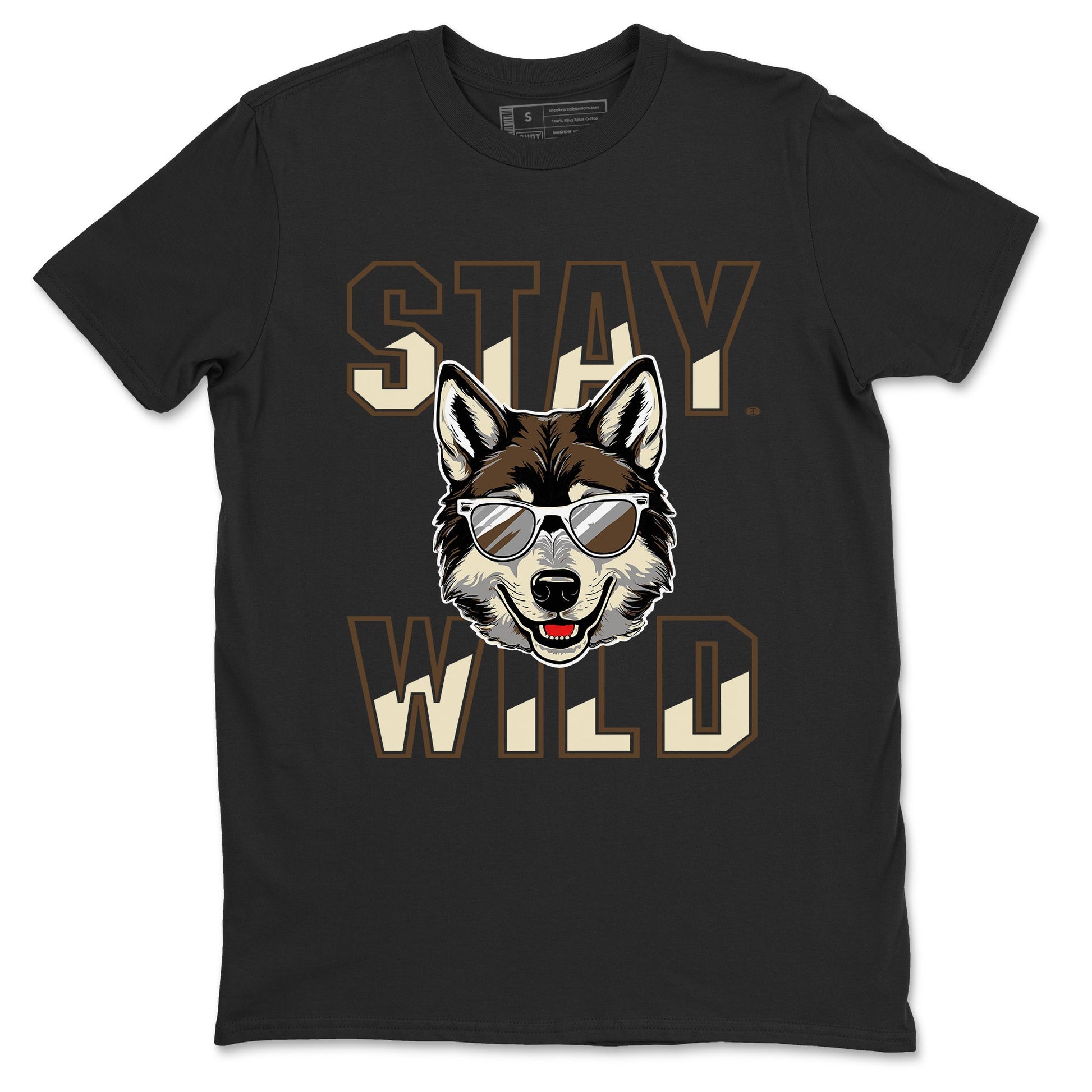 1s Mocha shirts to match jordans Stay Wild sneaker match tees Air Jordan 1 Mocha match shoes to clothes SNRT Sneaker Tees unisex cotton Black 2 shirts