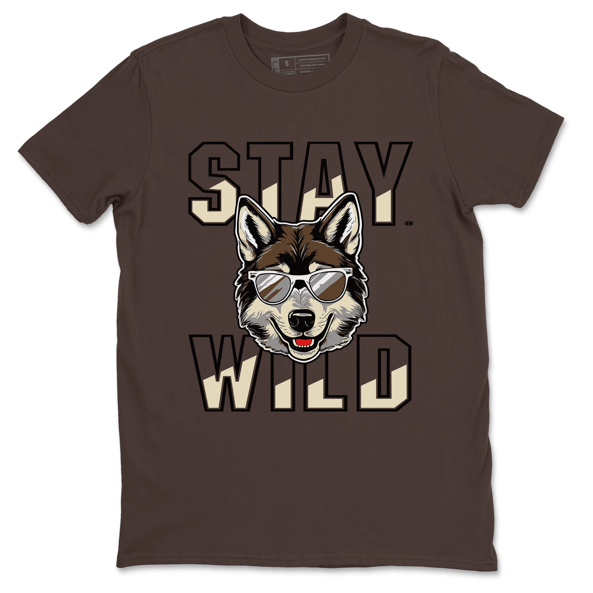 1s Mocha shirts to match jordans Stay Wild sneaker match tees Air Jordan 1 Mocha match shoes to clothes SNRT Sneaker Tees unisex cotton Dark Chocolate 2 shirts