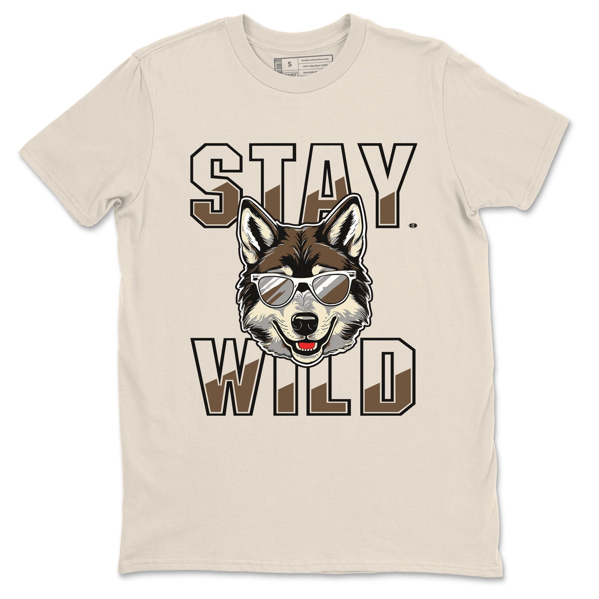 1s Mocha shirts to match jordans Stay Wild sneaker match tees Air Jordan 1 Mocha match shoes to clothes SNRT Sneaker Tees unisex cotton Natural 2 shirts