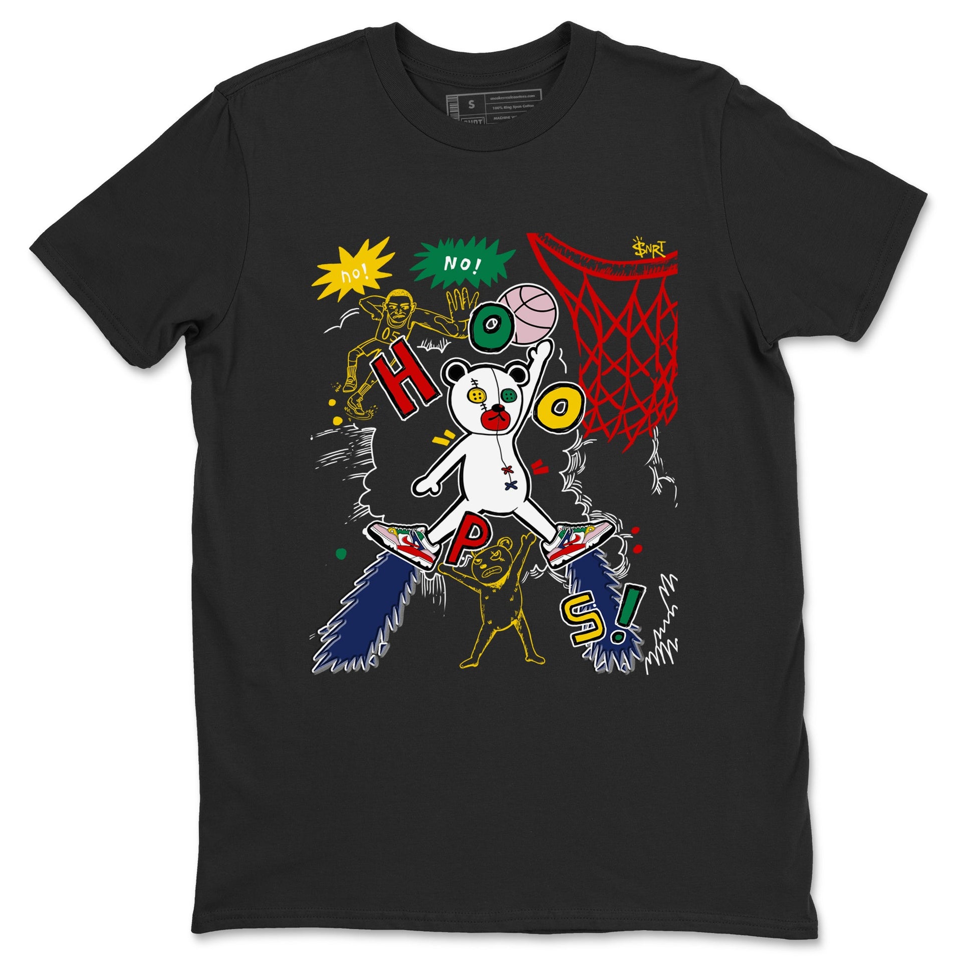 AF 3 Nigo shirtsto match jordans Stop The Bear sneaker match tees Air Force 3 Low x Nigo Blue Void and Tour Yellow match shoes to clothes SNRT Sneaker Tees unisex cotton Black 2 shirts