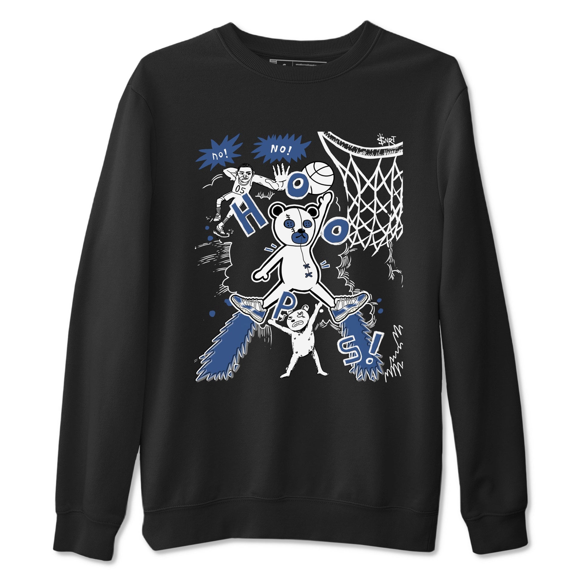 11s Diffused Blue shirts to match jordans Stop The Bear sneaker match tees Air Jordan 11 Diffused Blue SNRT Sneaker Release Tees unisex cotton Black 2 crew neck shirts