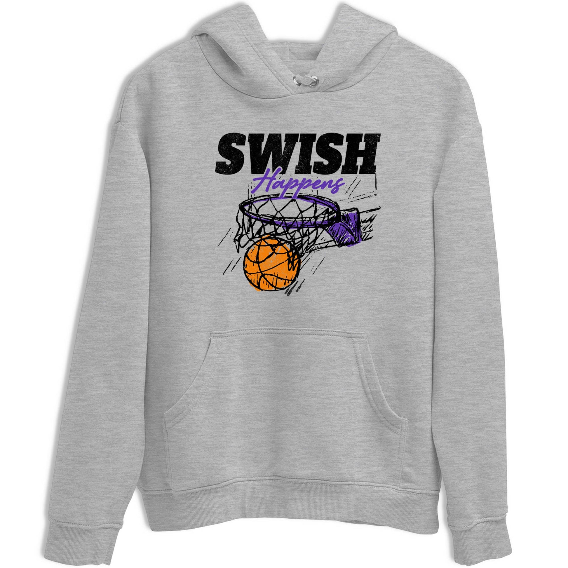 Sneaker Threads – Sneaker Tees To Match Nike KB 9 Hyper Grape – Swish Happens Graphic Tee Heather Grey 2. Perfect for Jordan releases 2025 colorways. Perfect for purple basketball sneaker releases and legacy-inspired colorways for 2025 hoopers.