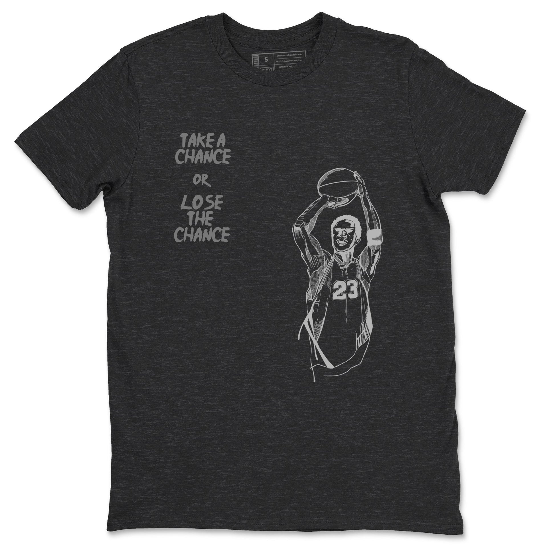 12s Black Wolf Grey shirts to match jordans Take A Shot sneaker match tees Air Jordan 12 Black Wolf Grey SNRT Sneaker Release Tees unisex cotton Charcoal Heather 2 crew neck shirts