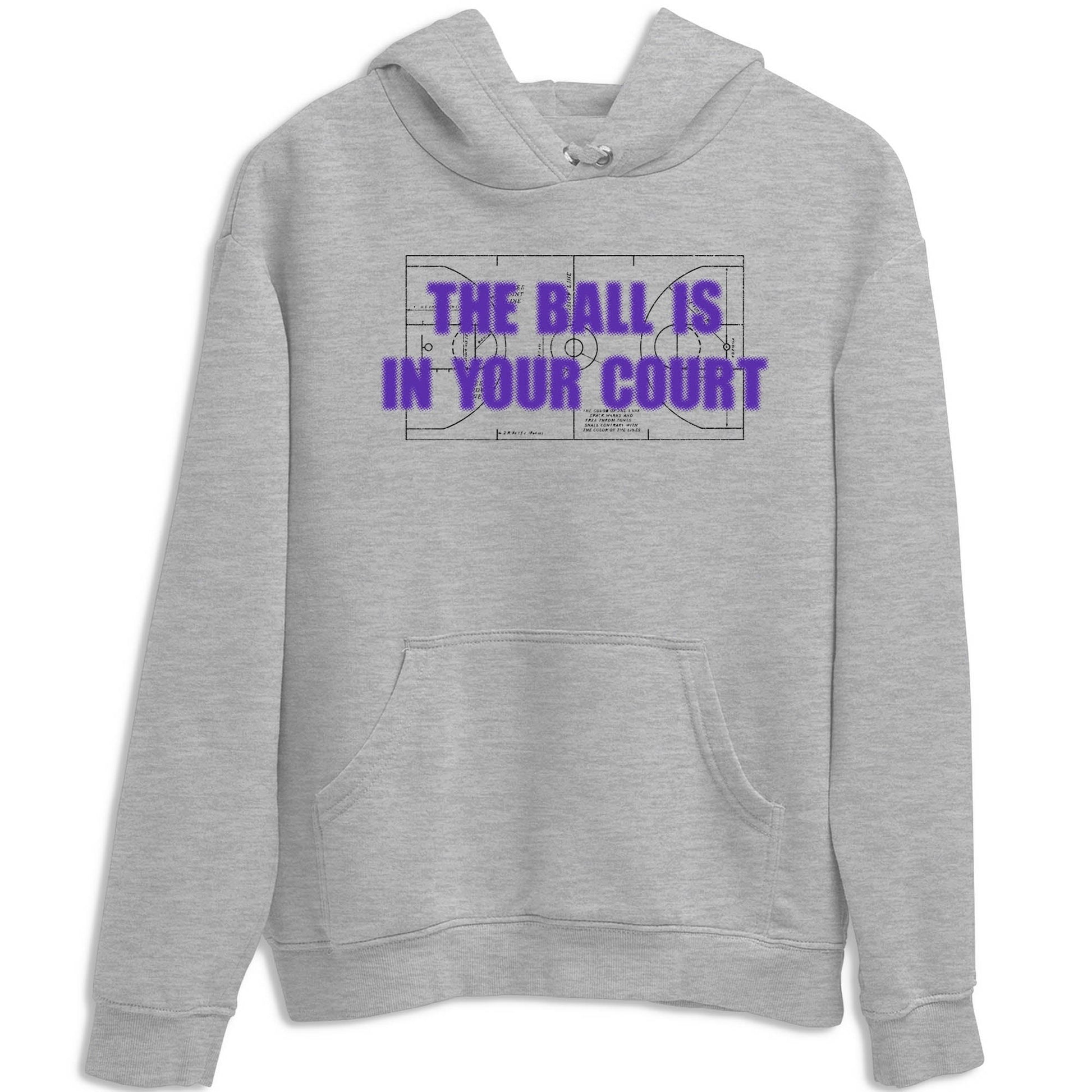 Sneaker Threads – Sneaker Tees To Match Nike KB 9 Hyper Grape – The Ball Is In Your Court Graphic Tee Heather Grey 2. Perfect for Jordan releases 2025 colorways. Perfect for purple basketball sneaker releases and legacy-inspired colorways for 2025 hoopers.
