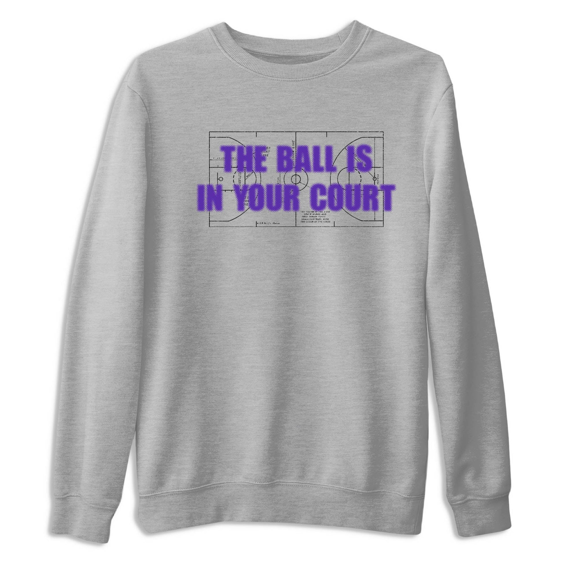 Sneaker Threads – Sneaker Tees To Match Nike KB 9 Hyper Grape – The Ball Is In Your Court Graphic Tee Heather Grey 2. Perfect for Jordan releases 2025 colorways. Perfect for purple basketball sneaker releases and legacy-inspired colorways for 2025 hoopers.