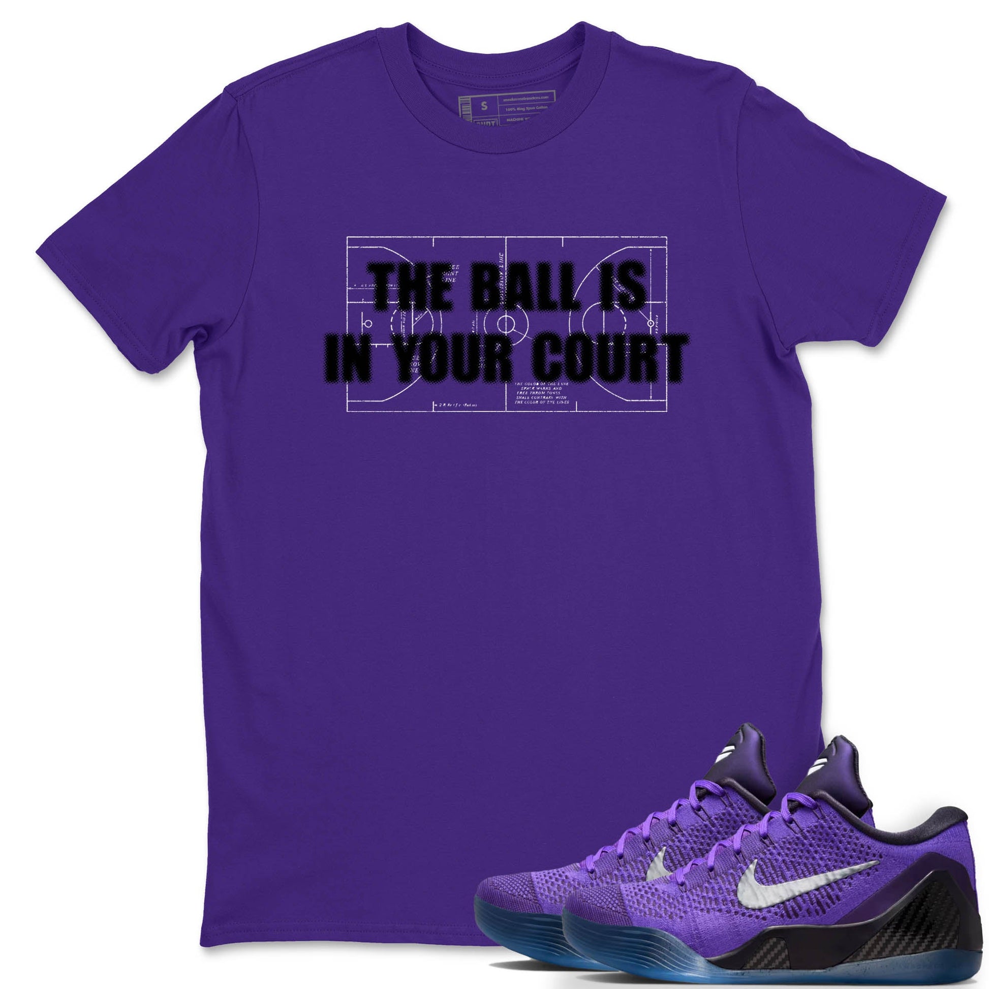 Sneaker Threads – Sneaker Tees To Match Nike KB 9 Hyper Grape – The Ball Is In Your Court Graphic Tee Purple 1. Perfect for Jordan releases 2025 colorways. Perfect for purple basketball sneaker releases and legacy-inspired colorways for 2025 hoopers.