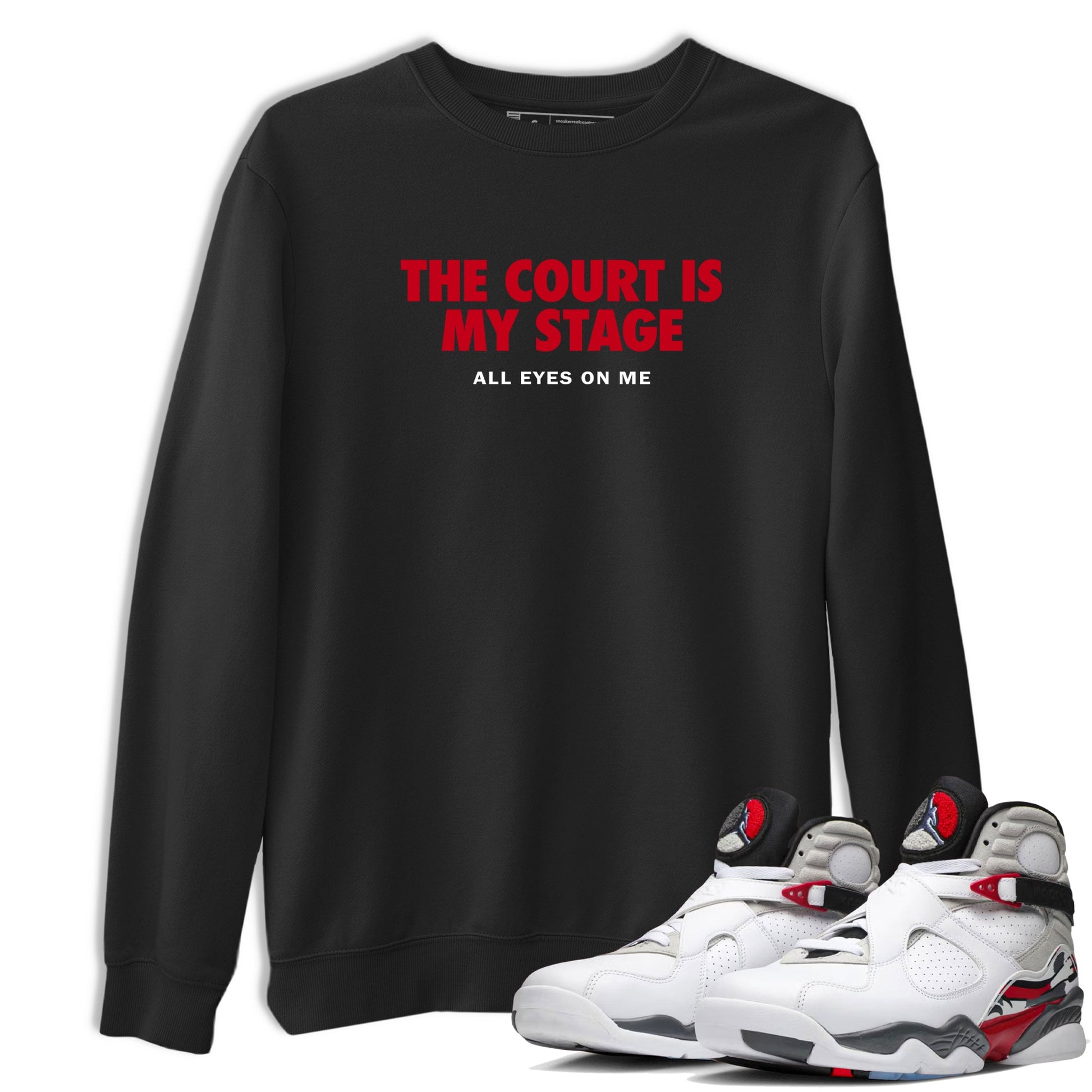 Sneaker Threads – Basketball Graphic T shirt Air Jordan 8 Bunny – The Court Is My Stage Graphic Tee Black 1. Perfect for Jordan releases 2025 colorways.