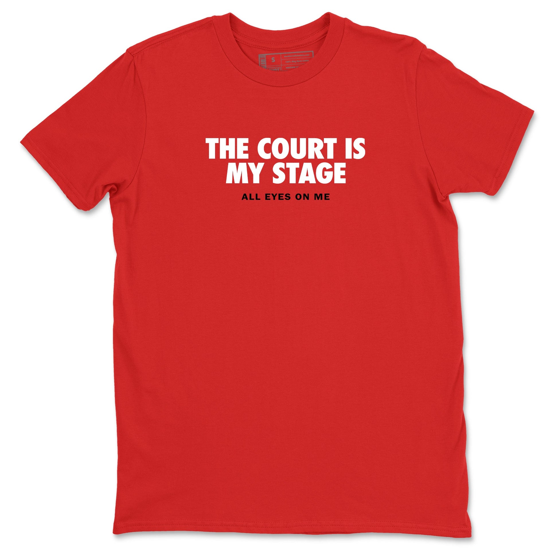 Sneaker Threads – Basketball Graphic T shirt Air Jordan 8 Bunny – The Court Is My Stage Graphic Tee Red 2. Perfect for Jordan releases 2025 colorways.