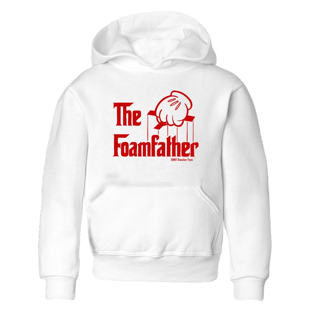 Sneaker match tees – Sneaker Tees To Match Air Foamposite Cough Drop Shoes – The Foamfather Kids T-Shirt White 2