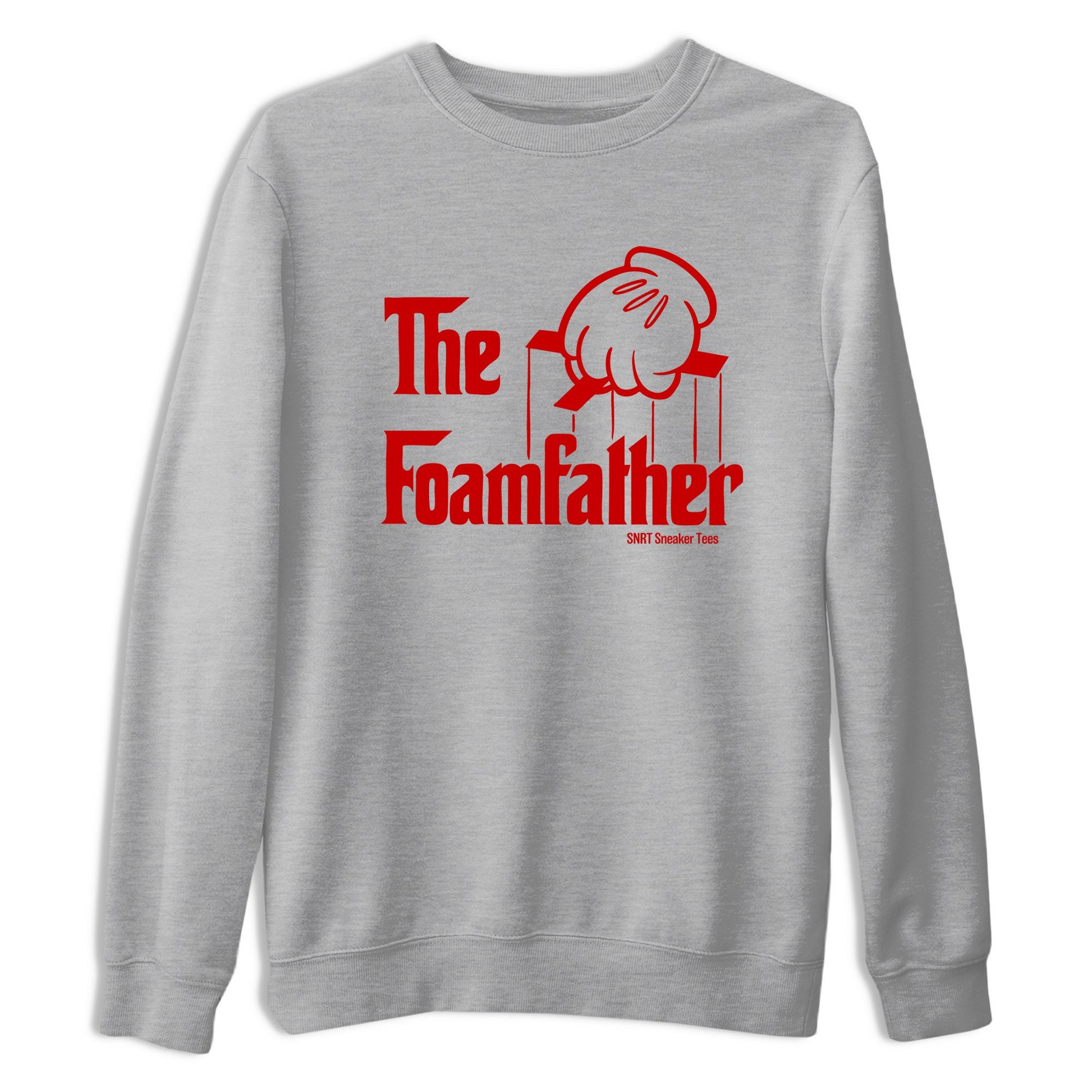 Sneaker match tees – Sneaker Tees To Match Air Foamposite Cough Drop Shoes – The Foamfather Tee Heather Grey 2