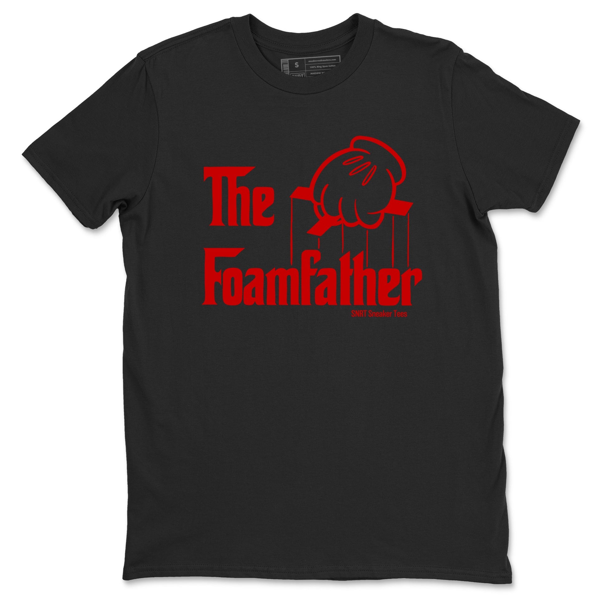 Sneaker match tees – Sneaker Tees To Match Air Foamposite Cough Drop Shoes – The Foamfather Tee Black 2