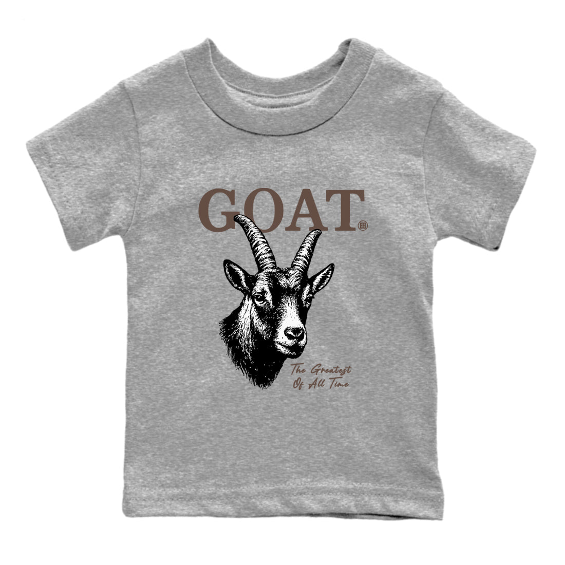 Sneaker match tees – Streetwear Graphic Tees Air Jordan 4 Cave Stone Sneakers – The Greatest Of All Time Kids Craphic T-Shirt Heather Grey 2