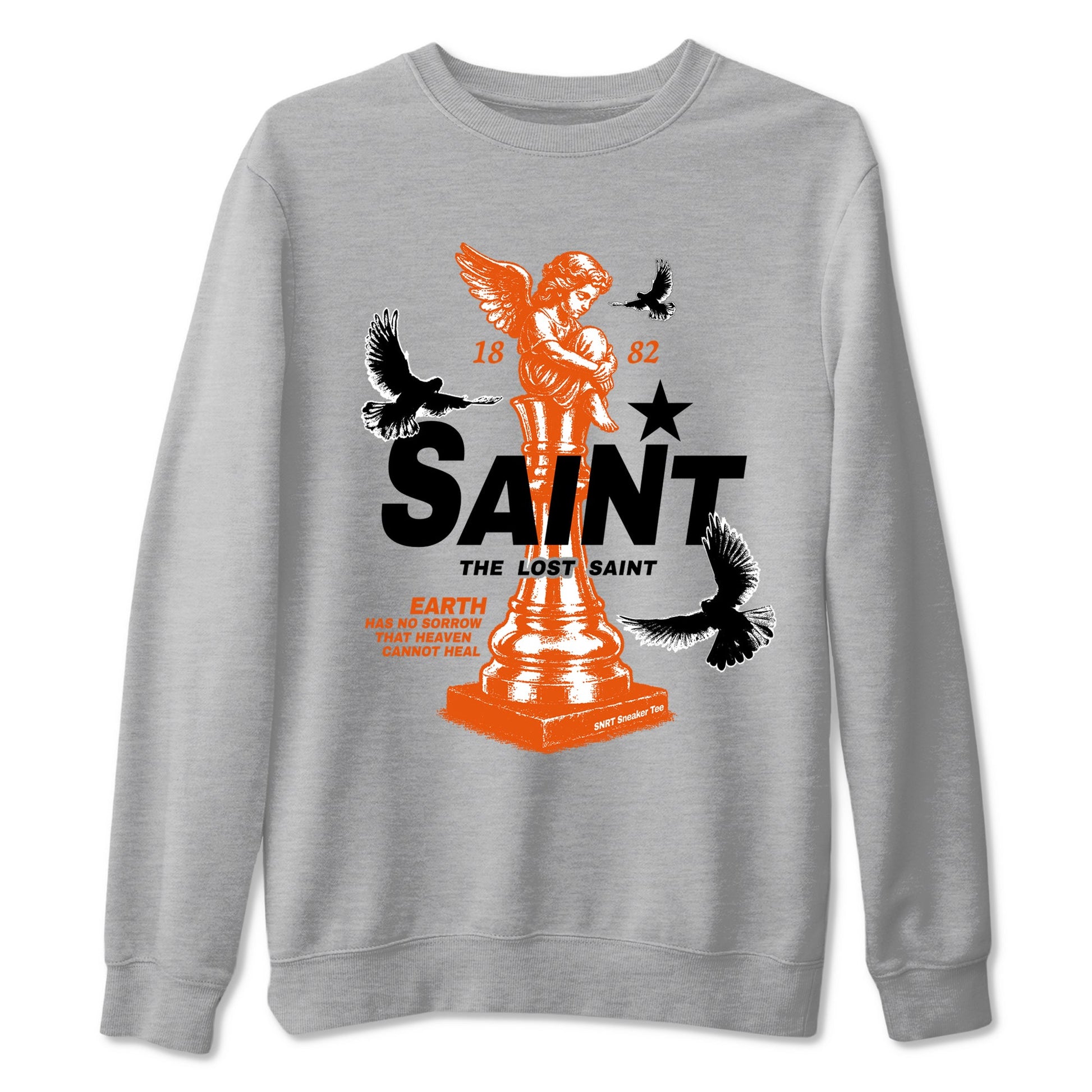 1s High OG Shattered Backboard t-shirts to match jordans The Lost Saint sneaker match tees Air Jordan 1 Shattered Backboard graphic tee for sneakerheads SNRT Sneaker Tees unisex cotton Heather Grey 2 shirts