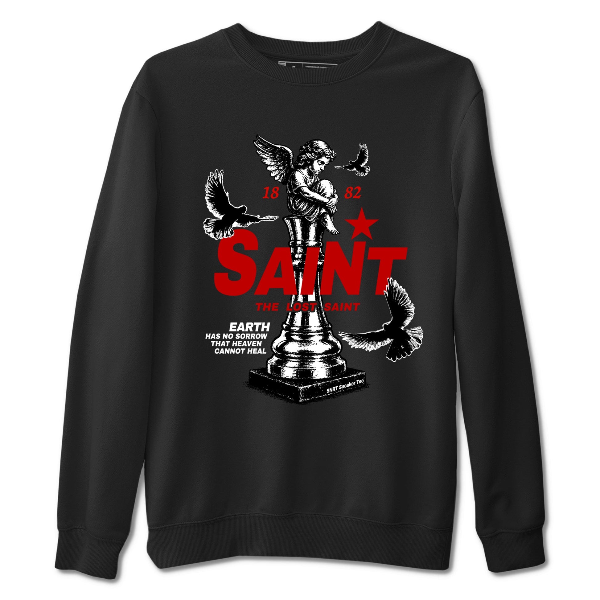 Jordan 11 Low Bred t-shirts to match jordans The Lost Saint sneaker match tees Air Jordan 11 Bred graphic tee for sneakerheads SNRT Sneaker Tees unisex cotton Black 2 shirts